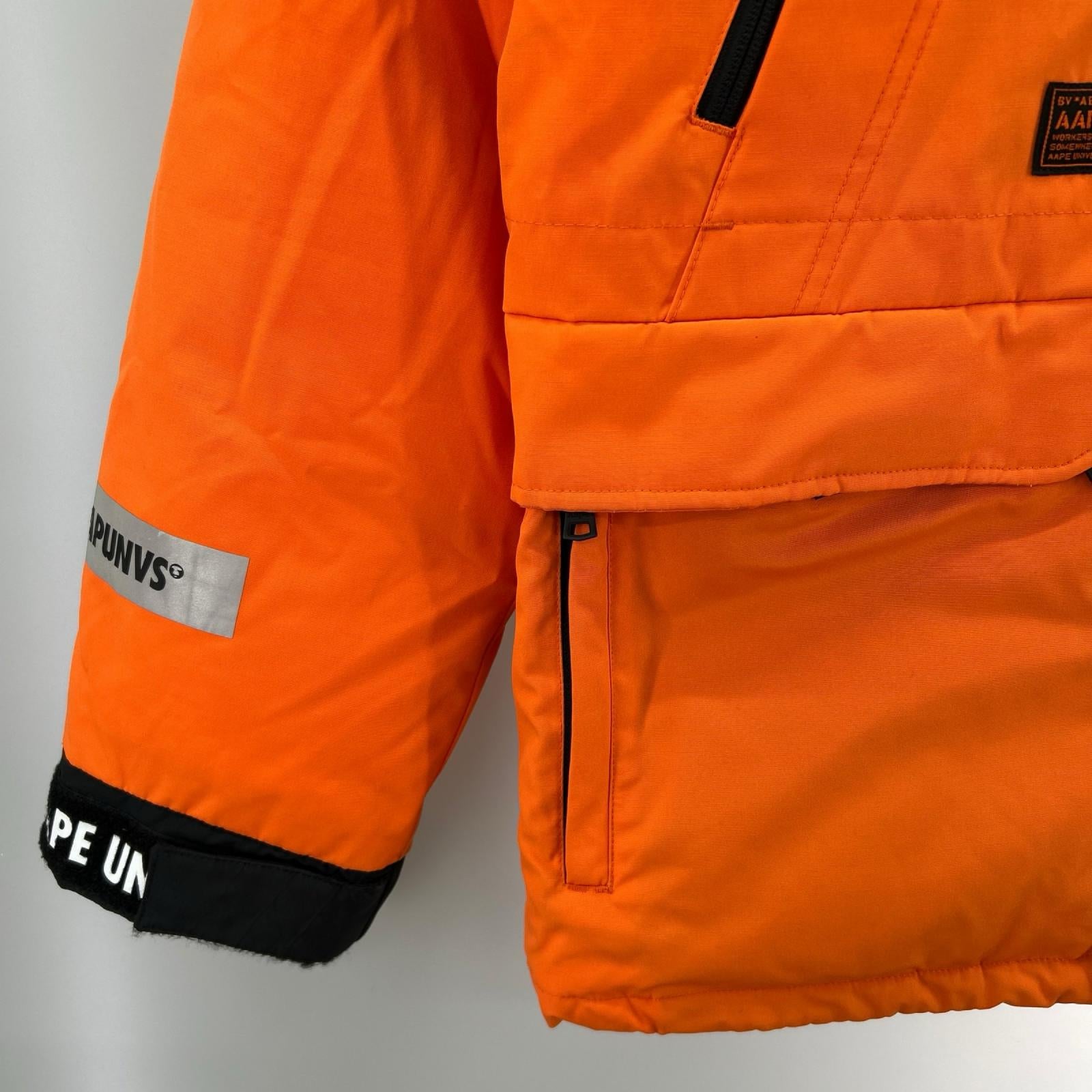ダウンジャケット AAPE DOWN JAC L オレンジ
