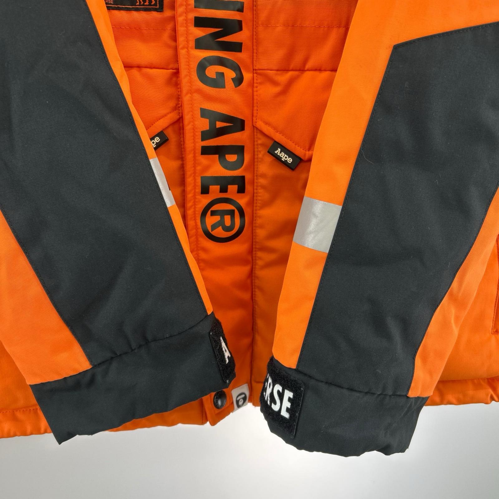 ダウンジャケット AAPE DOWN JAC L オレンジ