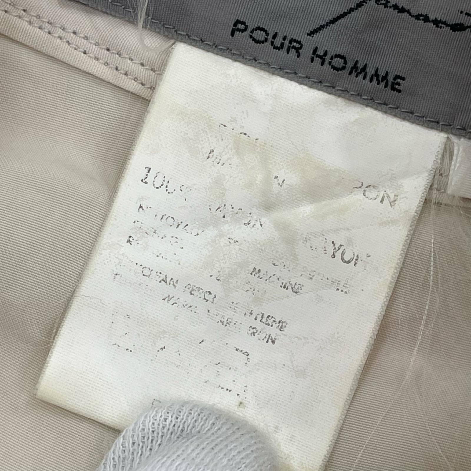 長袖シャツ POUR HOMME 丸文字ﾛｺﾞ ﾚｰﾖﾝｼｬﾂ M