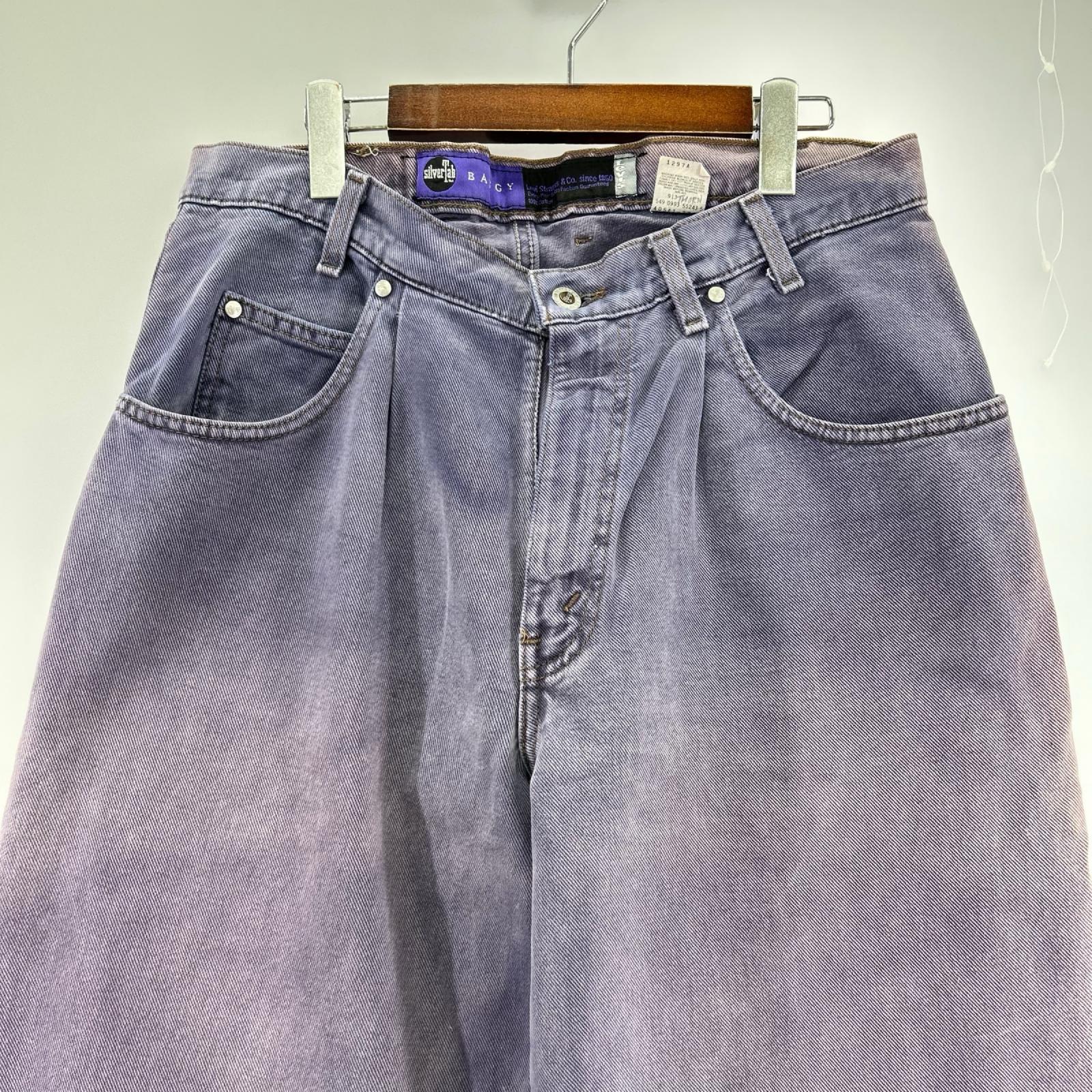 パンツ 90s silver tab BAGGY W34 パープル