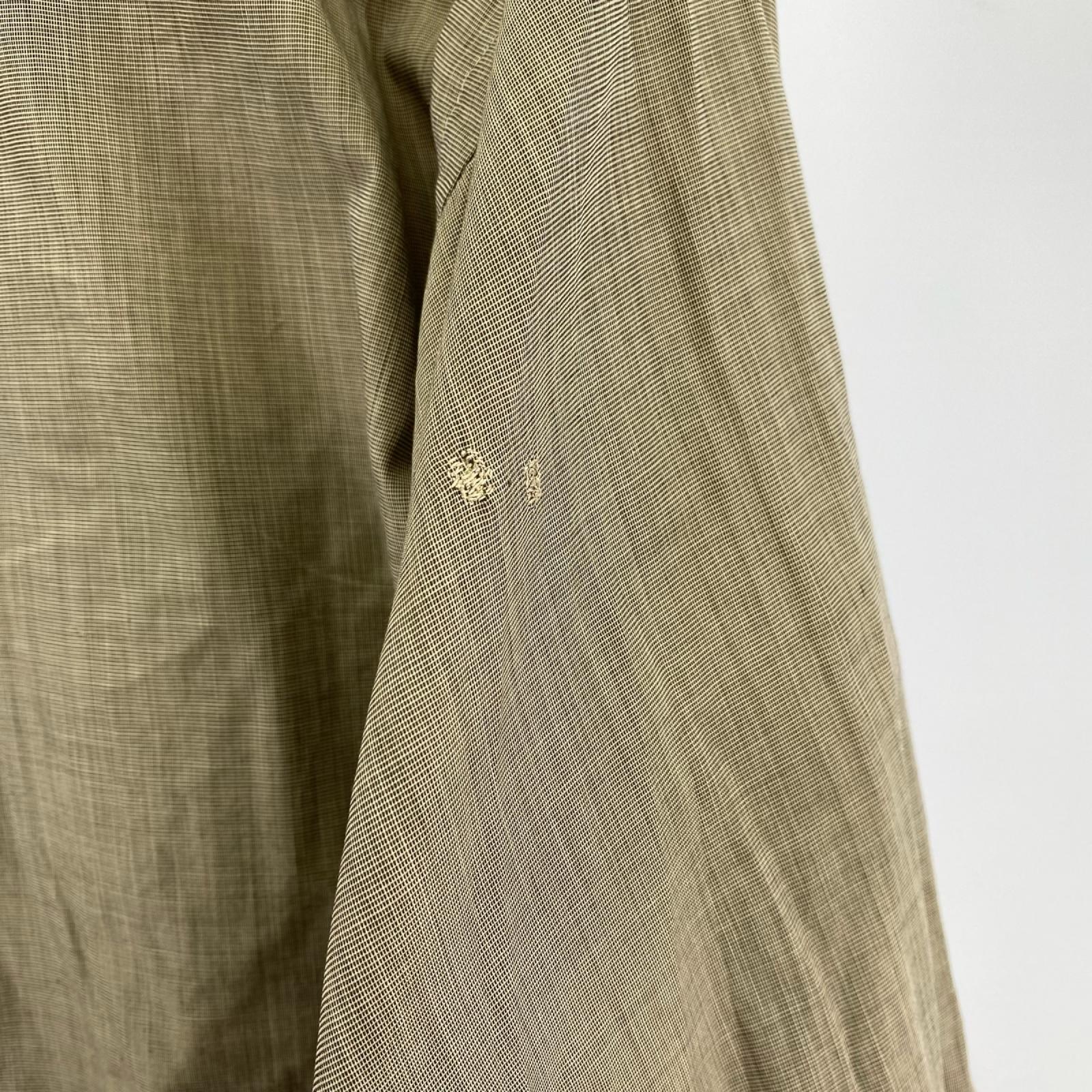 長袖シャツ 50s Golden Needle 開襟シャツ (M) 茶 M グレー