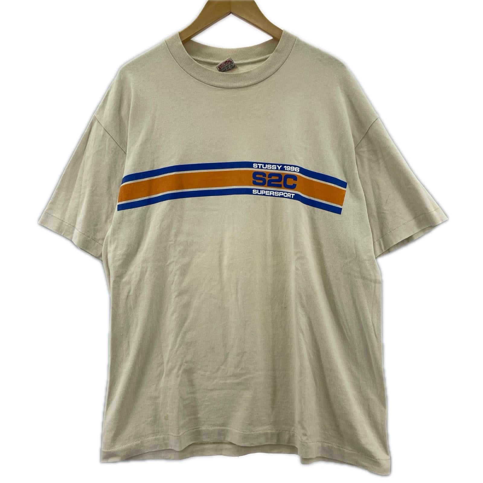半袖Ｔシャツ 90s USA製 白タグ S2C S/S Tシャツ(XL) ベージュ ベージュ