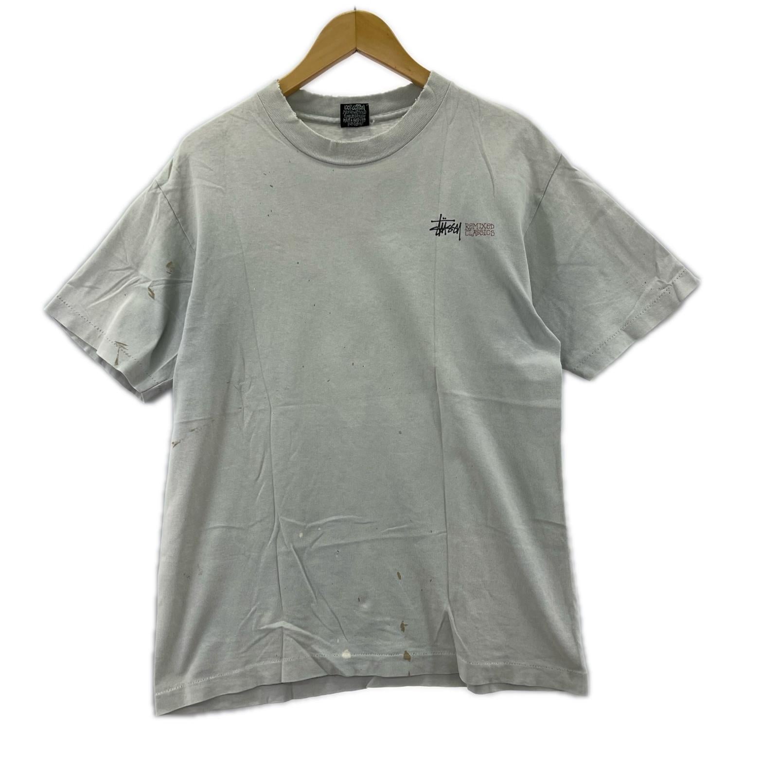 半袖Ｔシャツ 90s usa製 黒タグ ライトブルー (M) M グレー