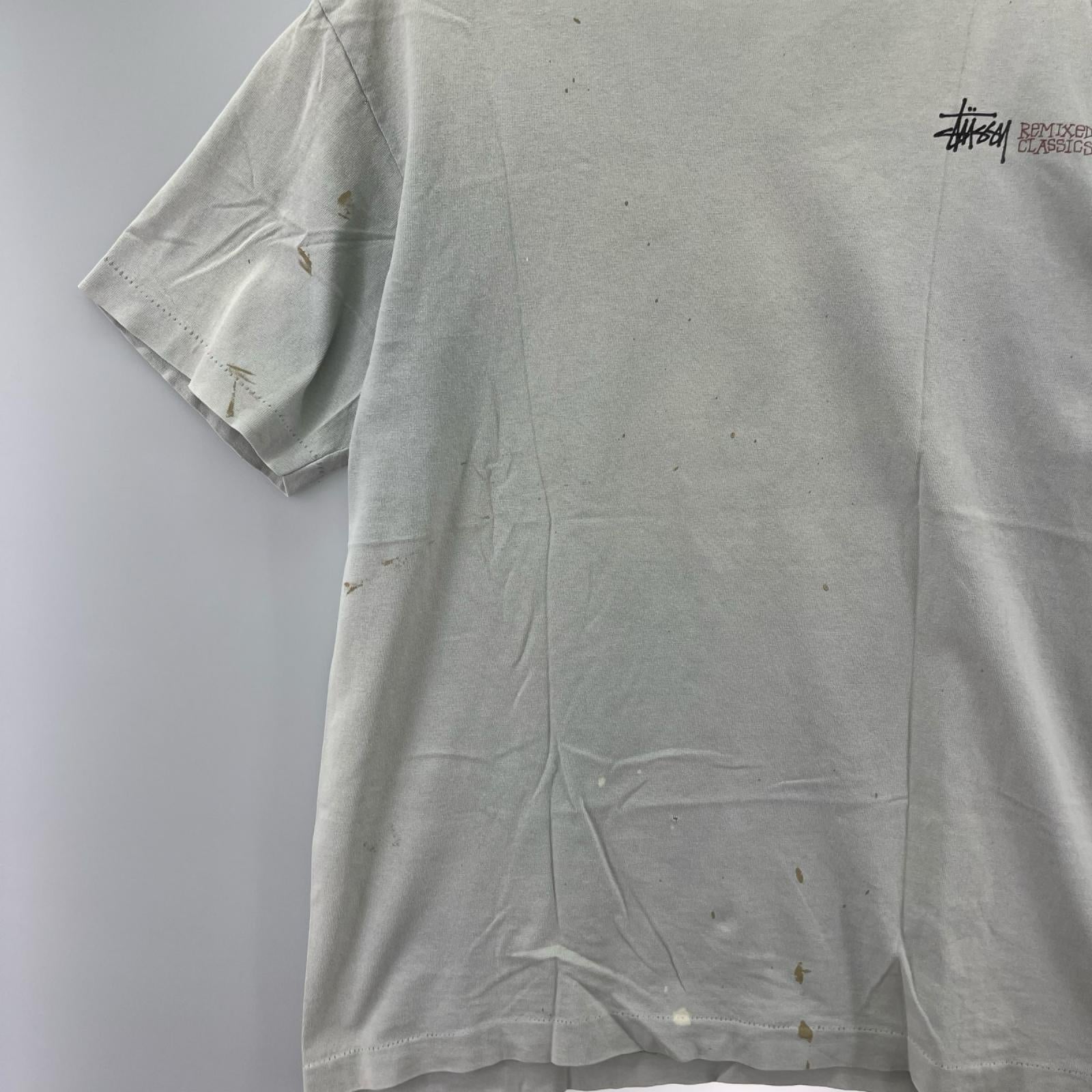 半袖Ｔシャツ 90s usa製 黒タグ ライトブルー (M) M グレー