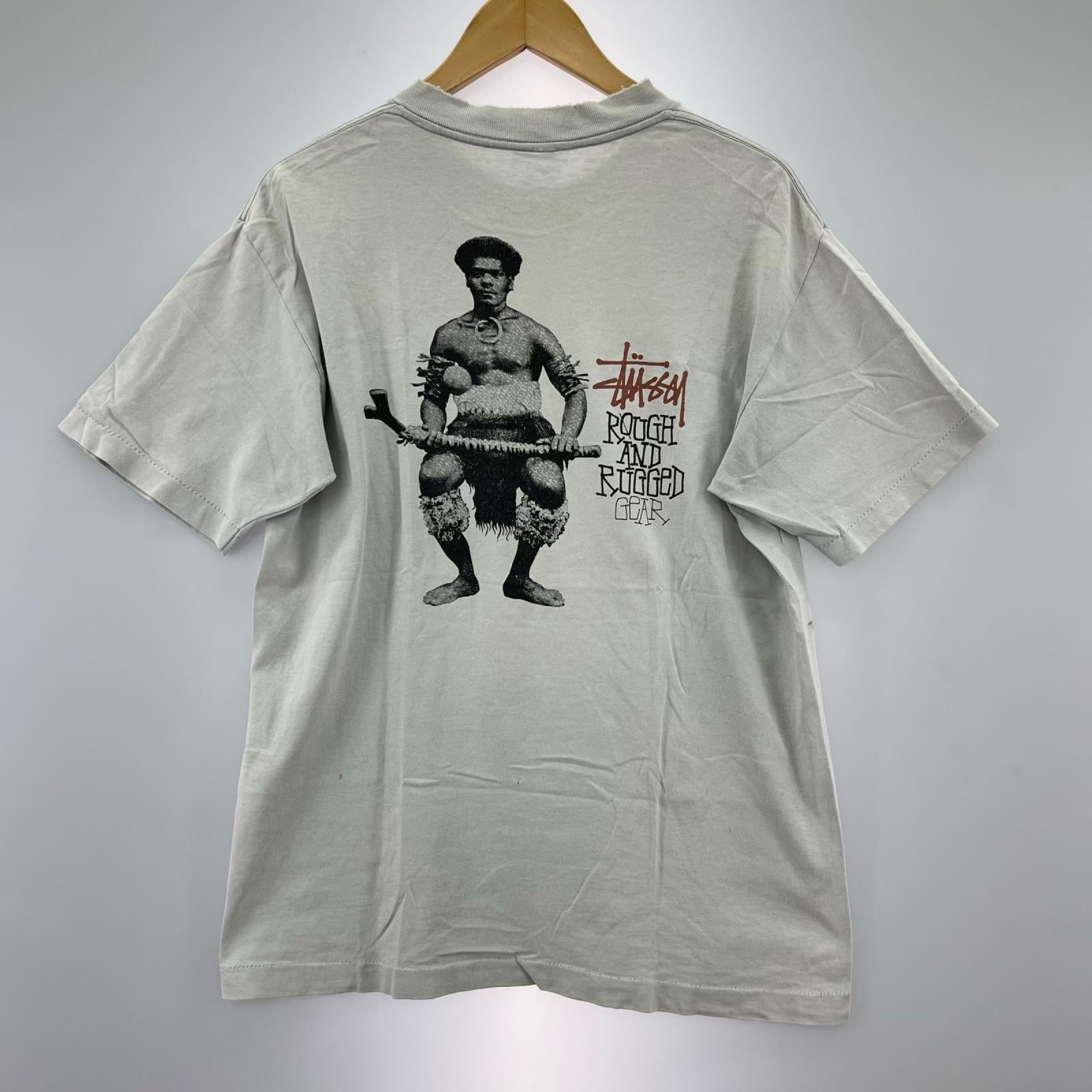 半袖Ｔシャツ 90s usa製 黒タグ ライトブルー (M) M グレー