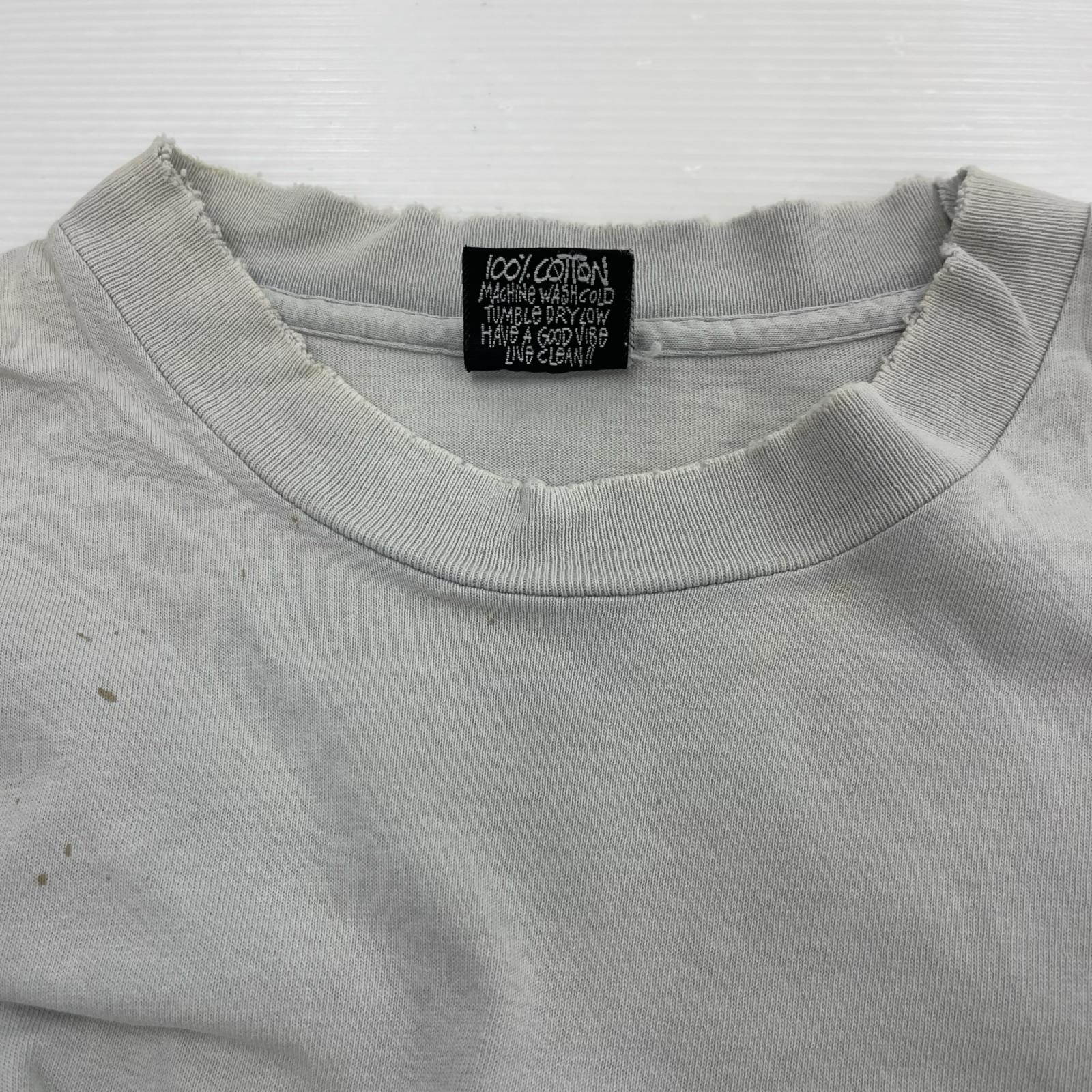 半袖Ｔシャツ 90s usa製 黒タグ ライトブルー (M) M グレー