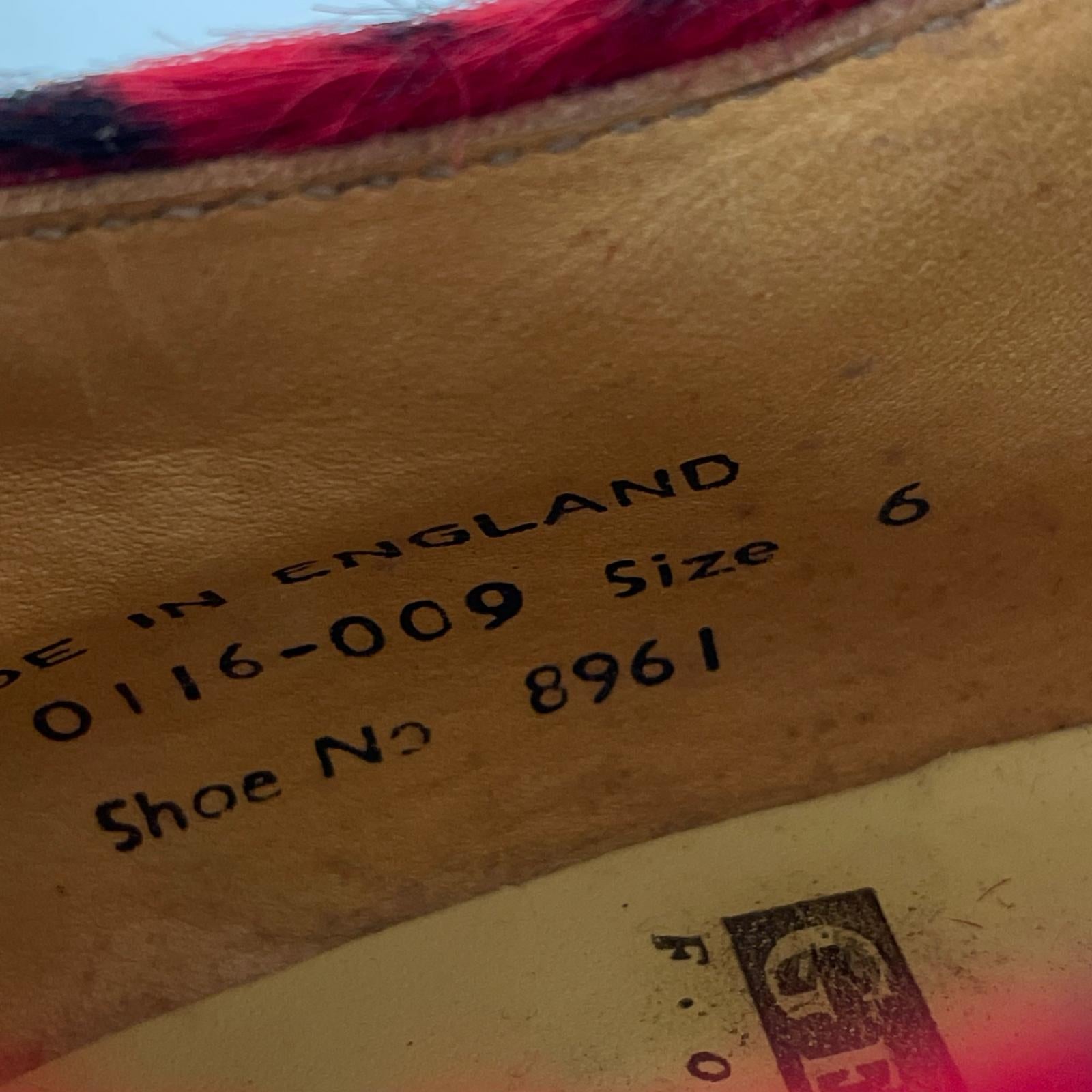 シューズ 8961 GIBSON レッド