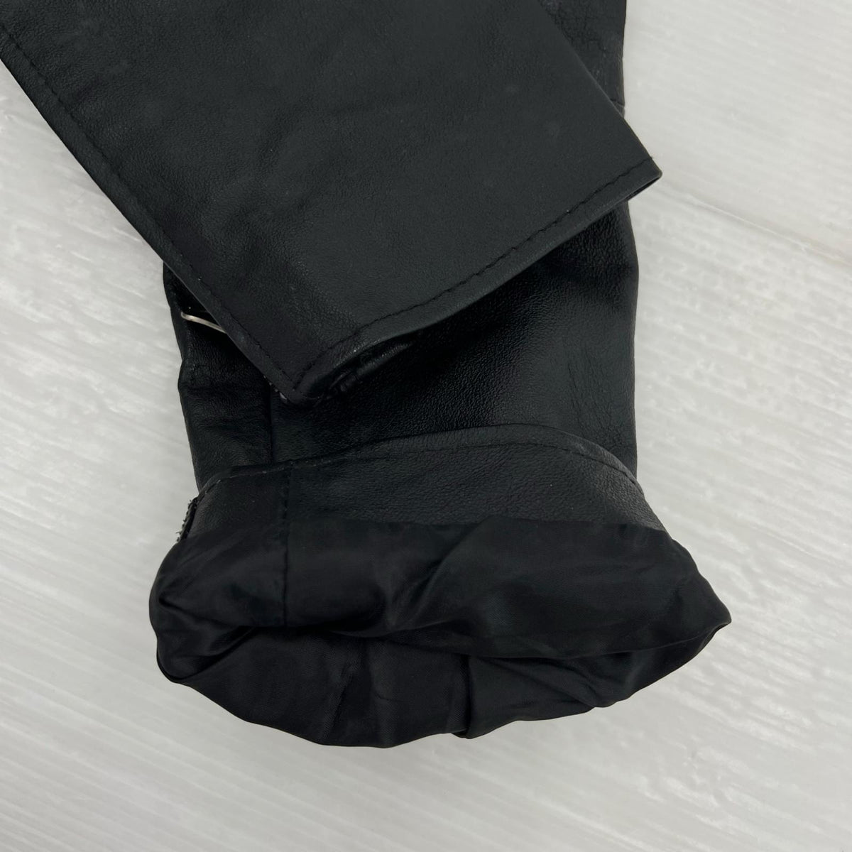 レザージャケット reworked leather ﾌﾞﾗｯｸ 38 38 ブラック