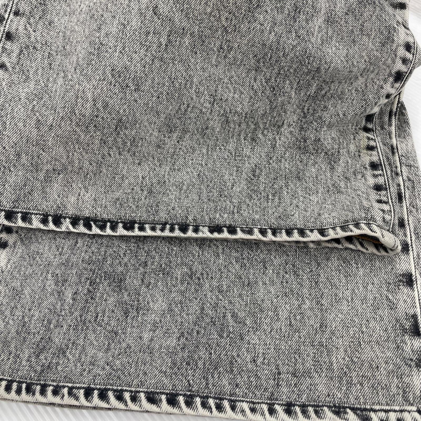 デニムパンツ SUGARHILL ACID WASHED MODERN WESTERN WIDE TROUSERS 32 32 グレー