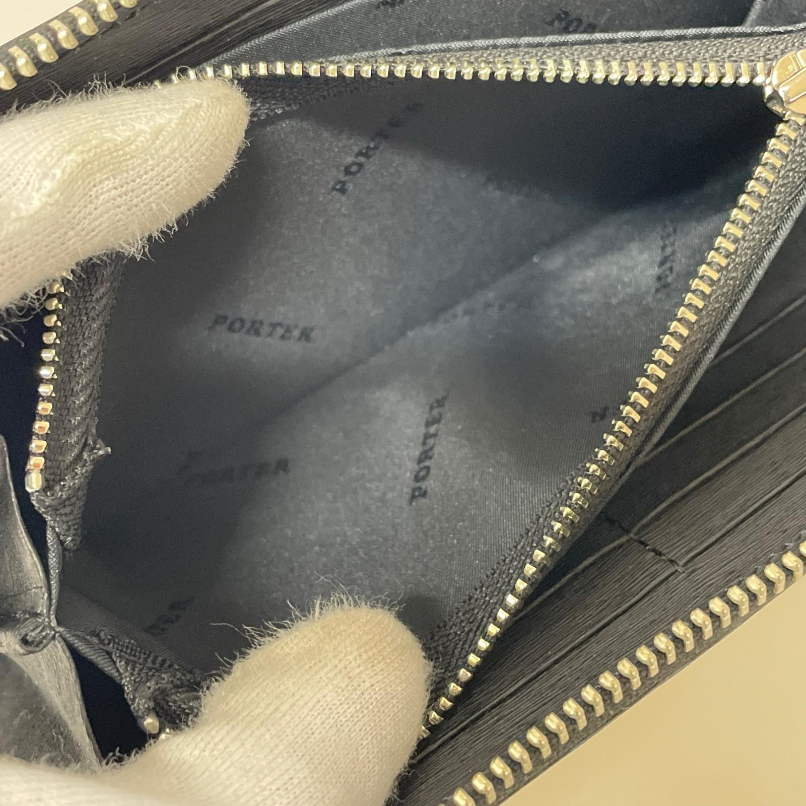 長財布 L字ジップ BLK ブラック