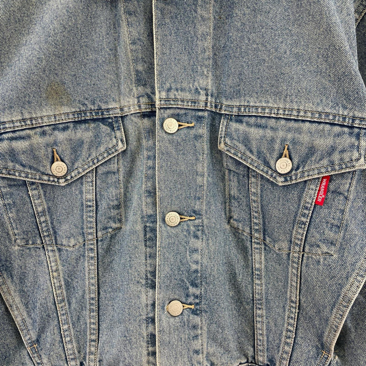 デニムジャケット 90s SPIRIT OF AMERICA ウォッシュ加工 (M) M ブルー
