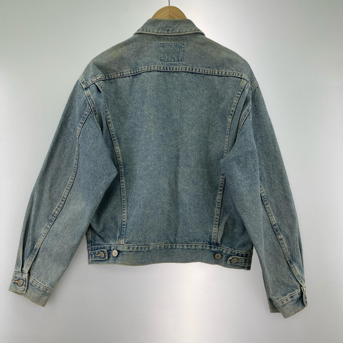デニムジャケット 90s SPIRIT OF AMERICA ウォッシュ加工 (M) M ブルー