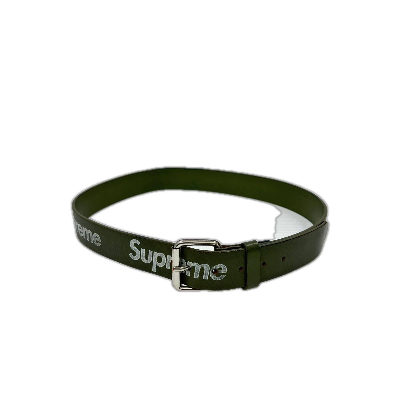 その他アクセサリー 22ss Repeat Leather Belt カーキ