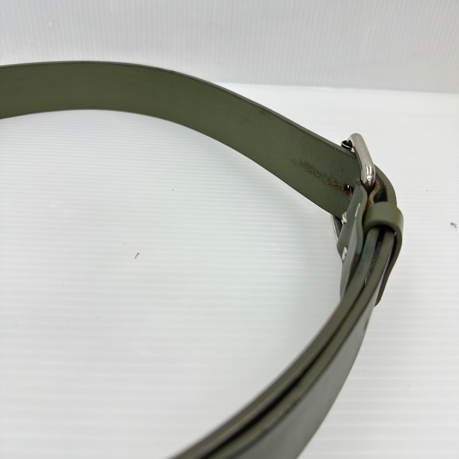 その他アクセサリー 22ss Repeat Leather Belt カーキ