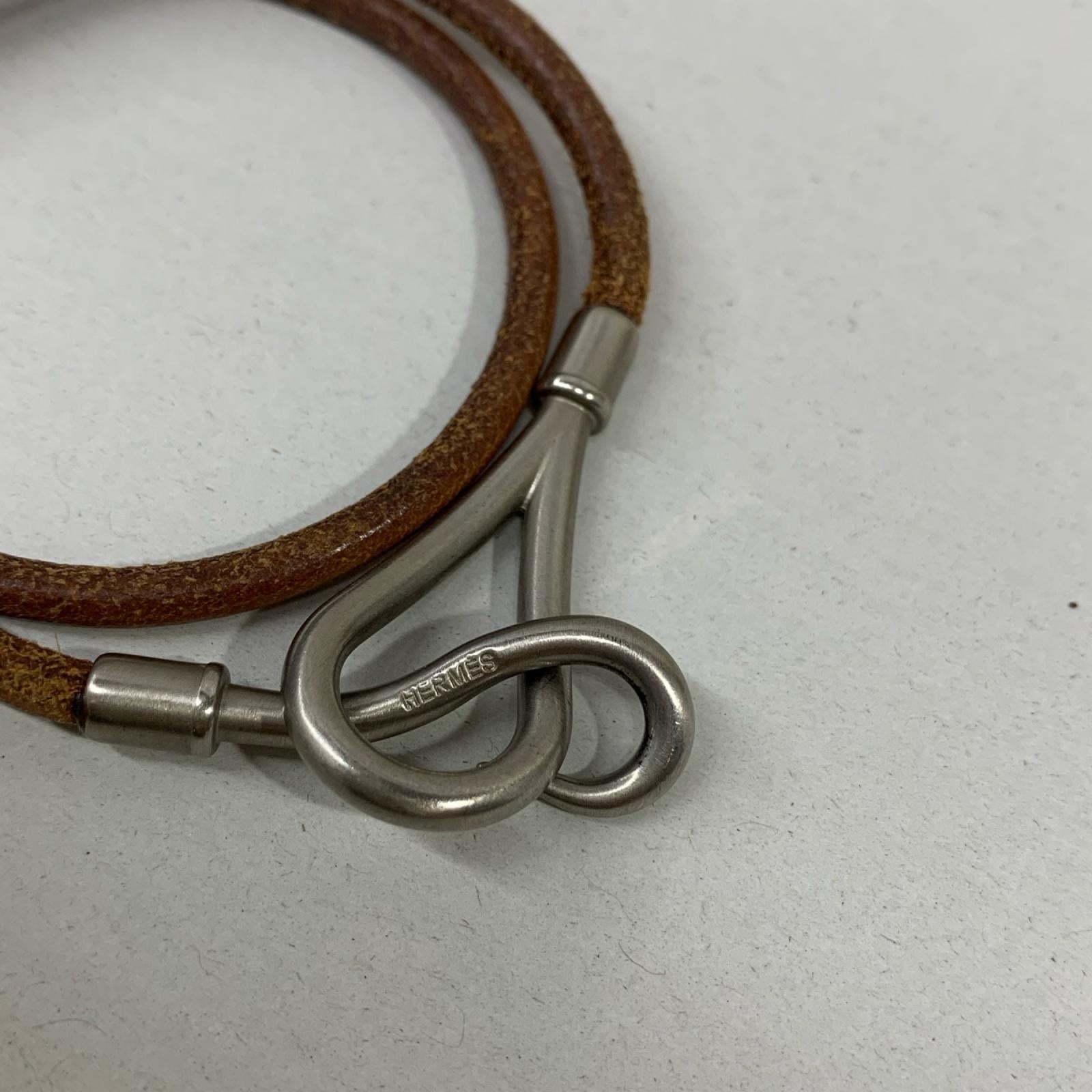 HERMES 2連フックブレスレット