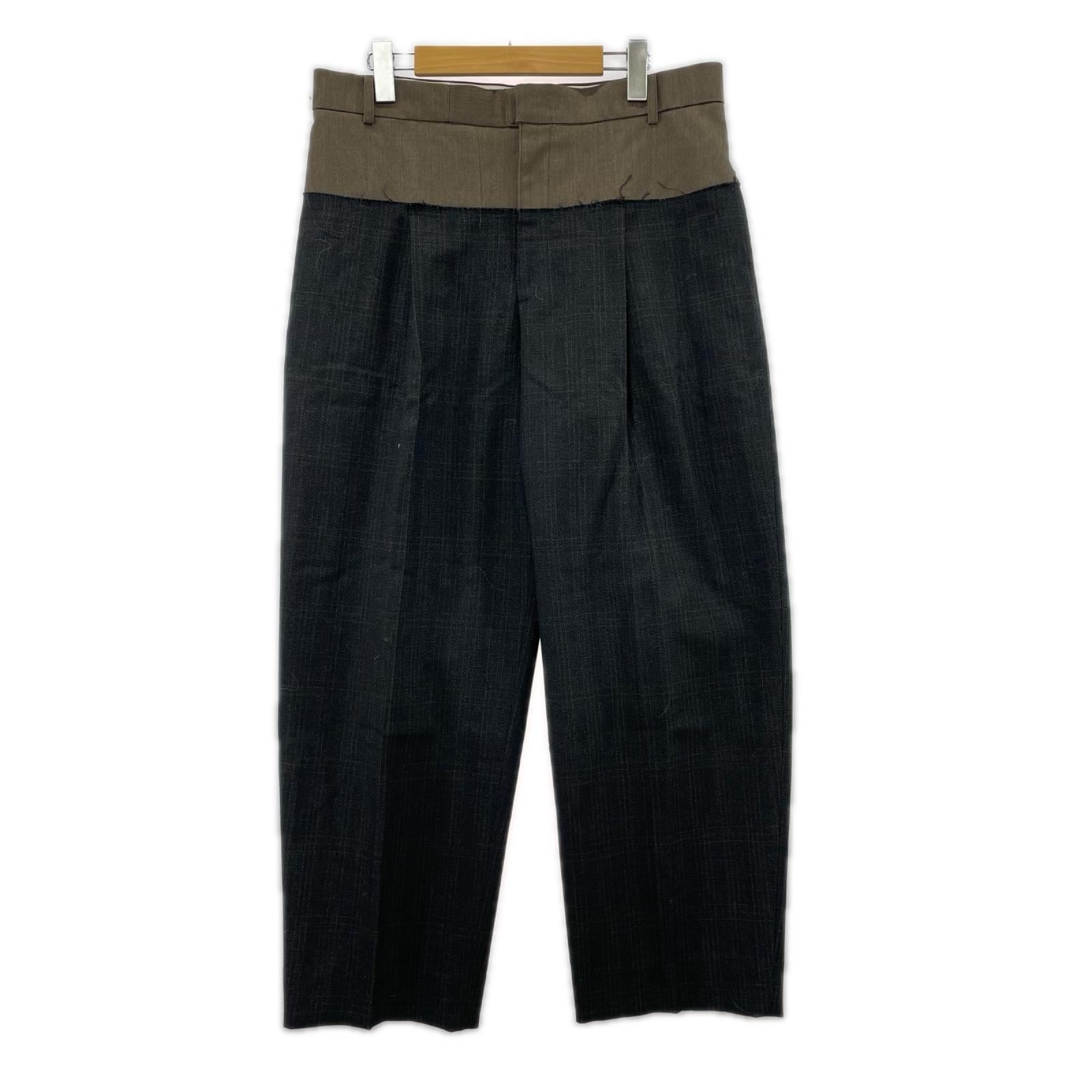 パンツ IRENE/Shadow Plaid Pants/切替/ｸﾞﾚｰ 38