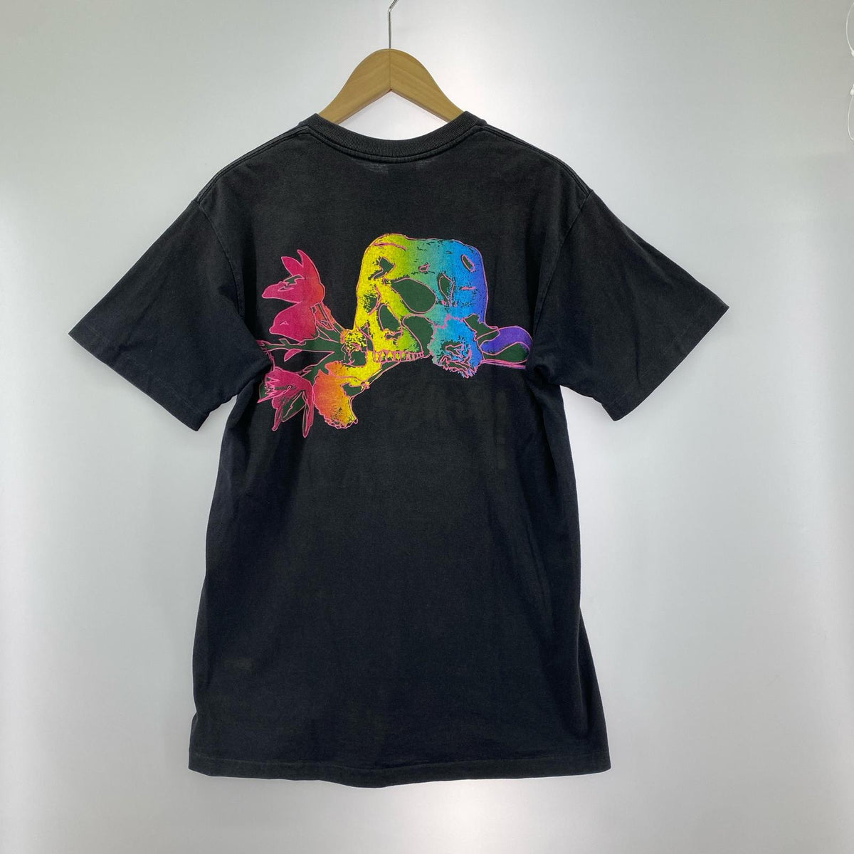 半袖Ｔシャツ 90s スカルフラワー BLK M M ブラック
