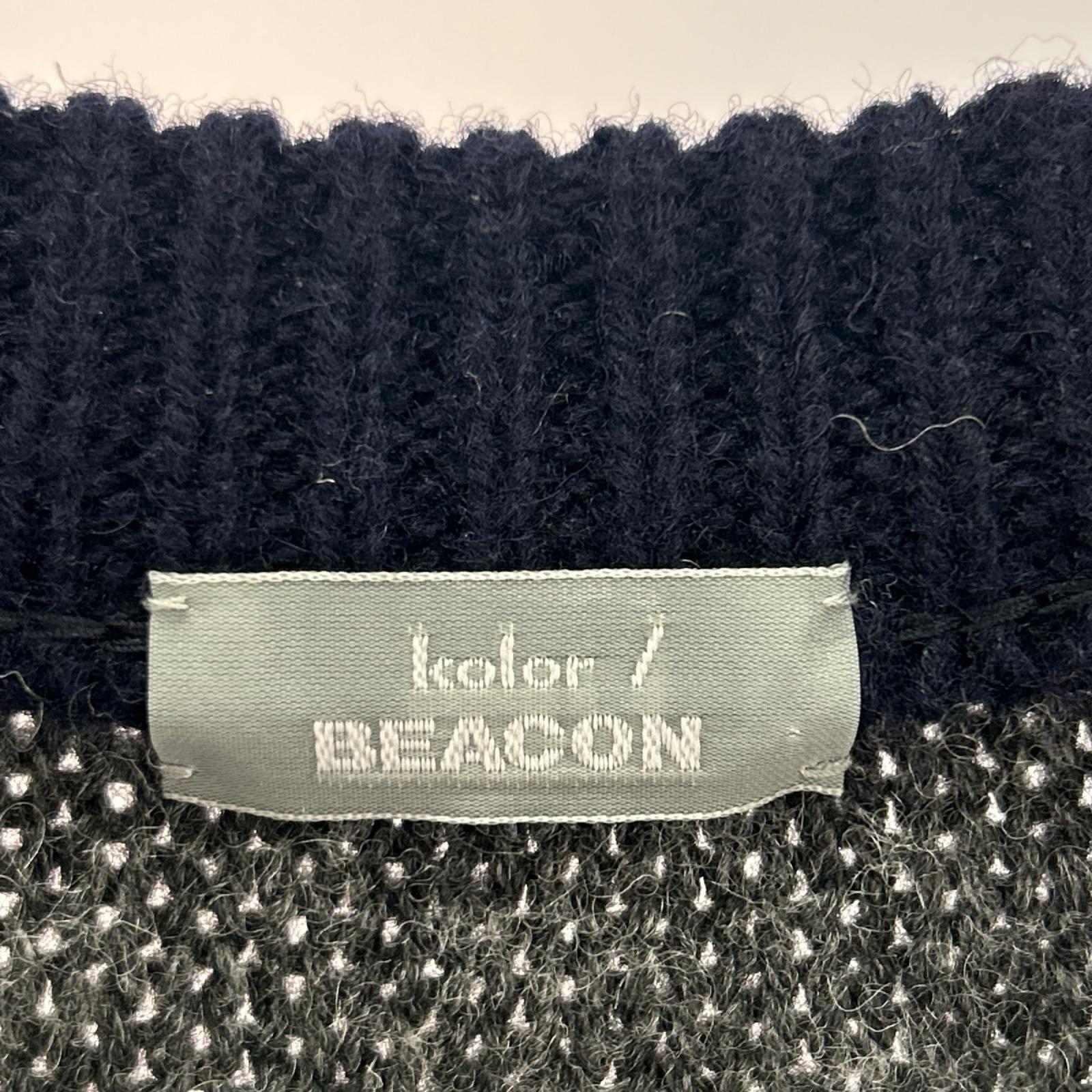 ニット 16AW BEACON ｳｰﾙ ﾏﾙﾁｶﾗｰ (3) 3 マルチカラー
