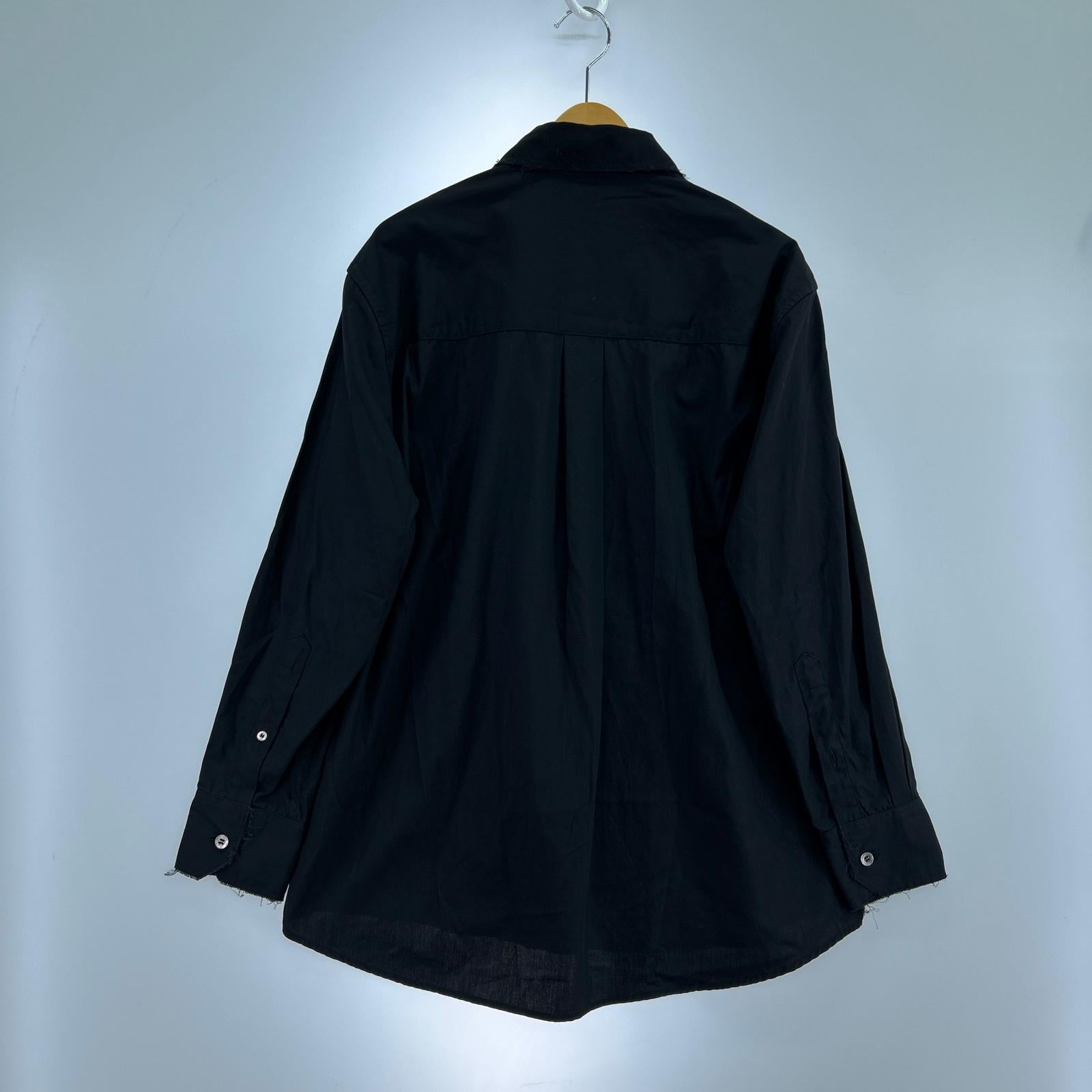 長袖シャツ 21SS STITCH WORK SHIRT 黒 (1) 1 ブラック