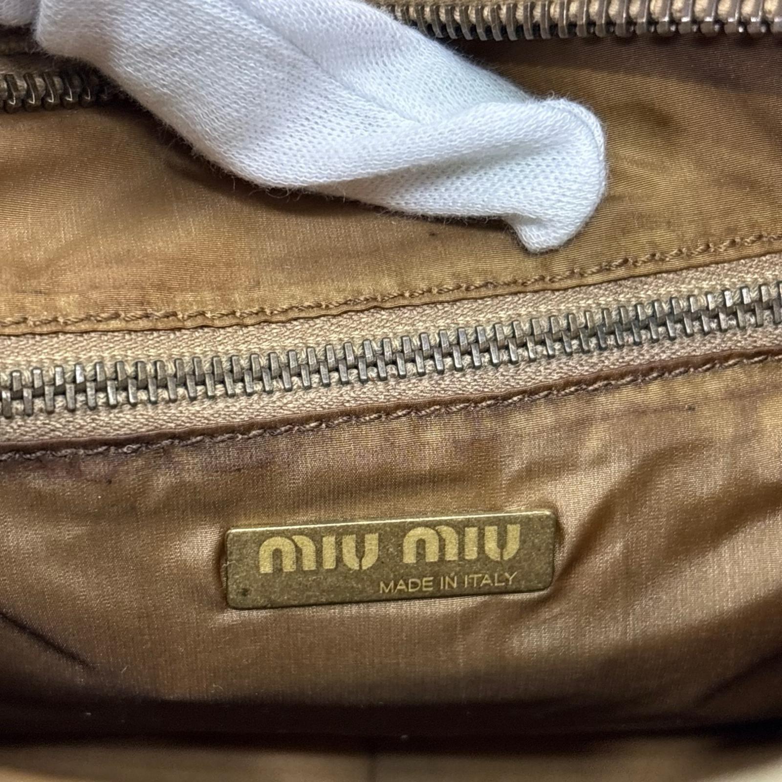 miumiu/キャンバス/ショルダーバッグ