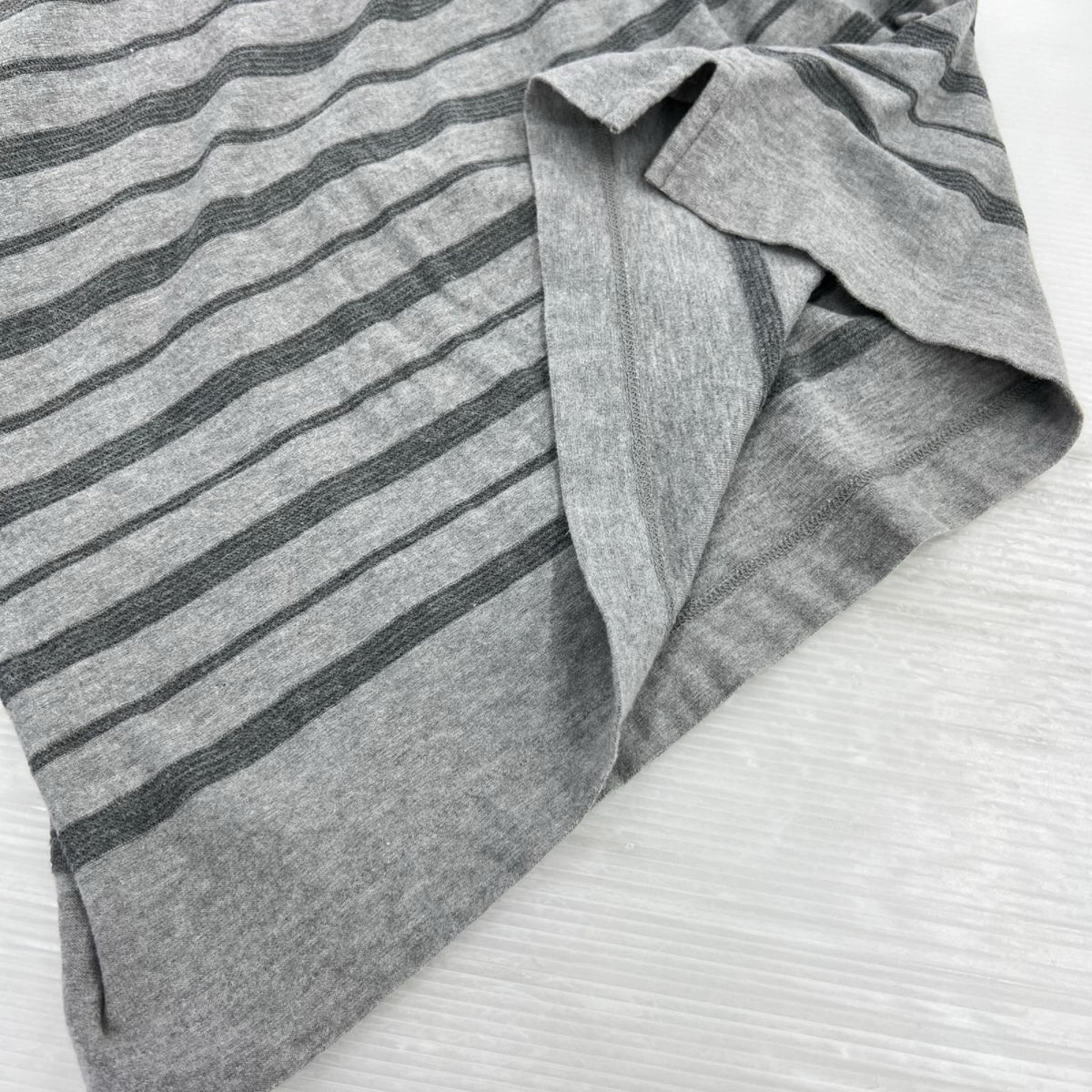 長袖Ｔシャツ ﾎﾞｰﾀﾞｰ ｸﾞﾚｰ L グレー