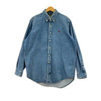 長袖シャツ POLO COUNTRY デニムシャツ　M M ブルー