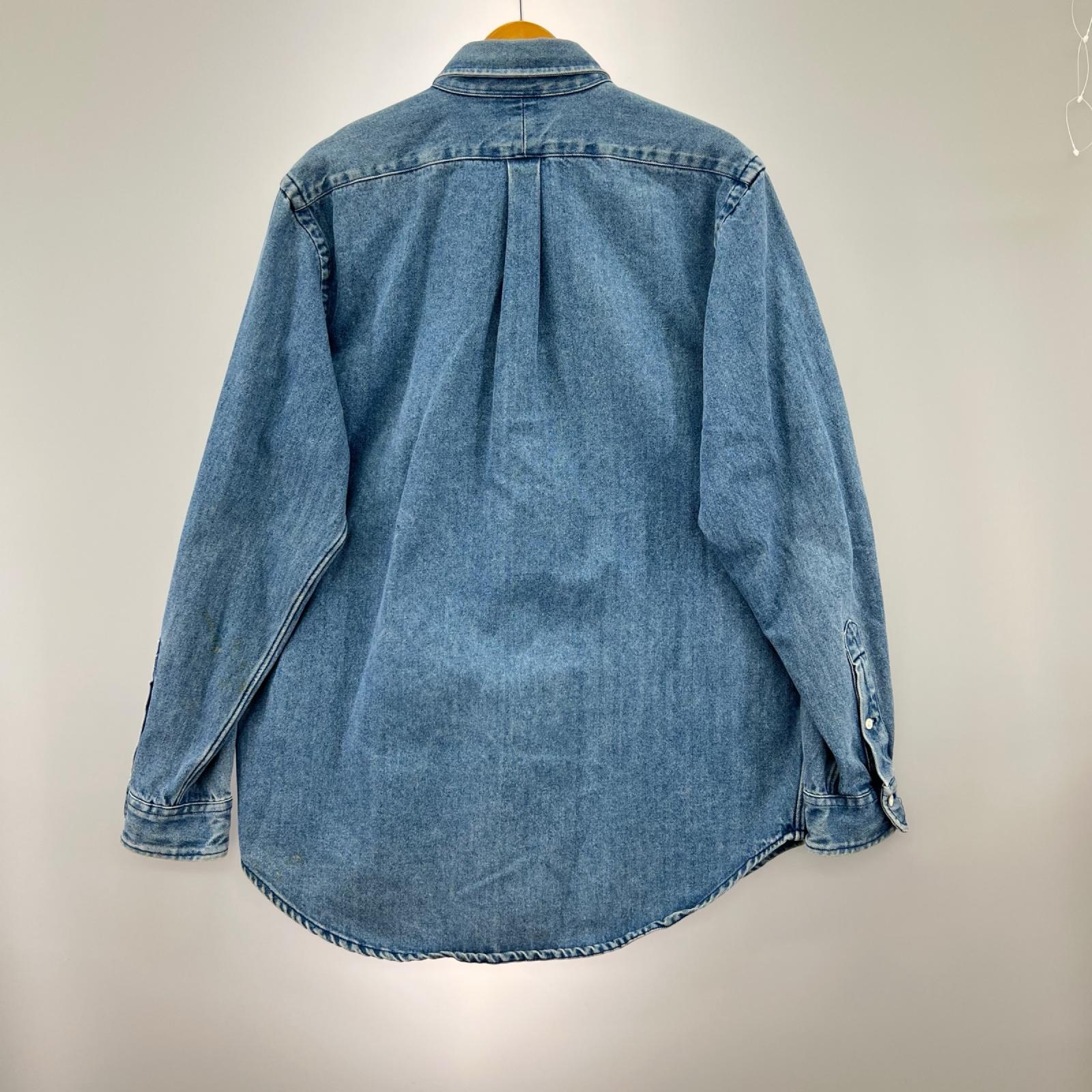 長袖シャツ POLO COUNTRY デニムシャツ　M M ブルー