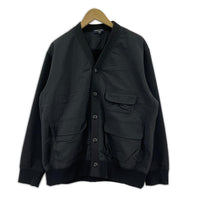 ジャケット 24AW HOMME ナイロンポリ切替 黒 (S) S ブラック