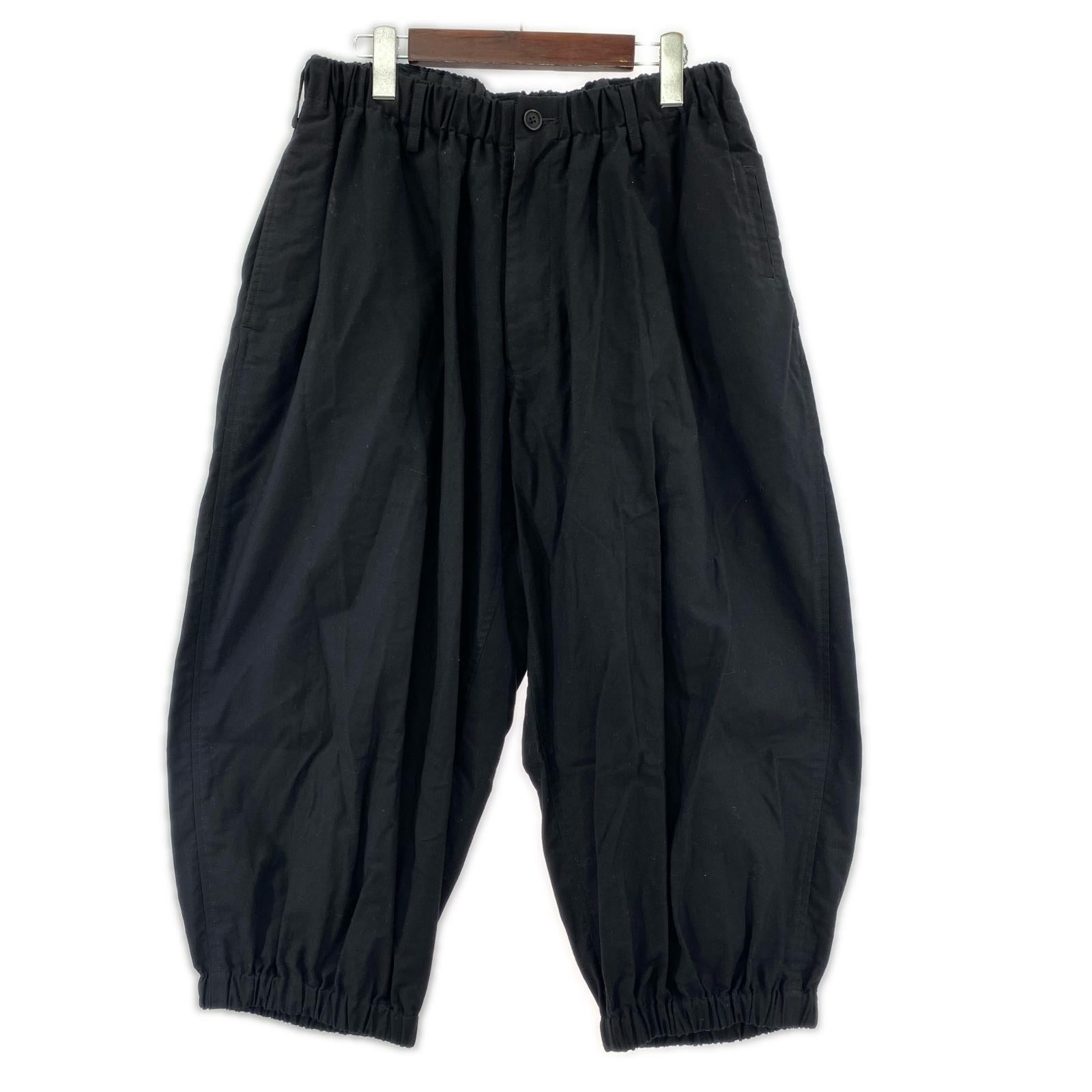 パンツ 23SS コットンツイル ギャザーパンツ 黒 (2) 2 ブラック