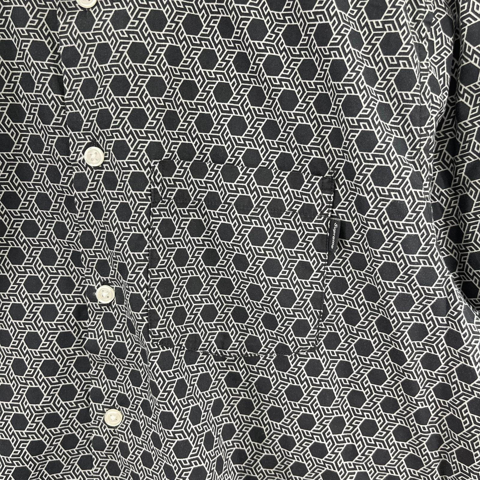 長袖シャツ 19AW Monogram L/S Shirt 総柄 (S) S ブラック