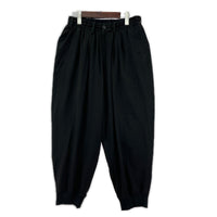 パンツ 21SS POUR HOMME TUXEDO HEM RIB PANTS 黒 2 ブラック