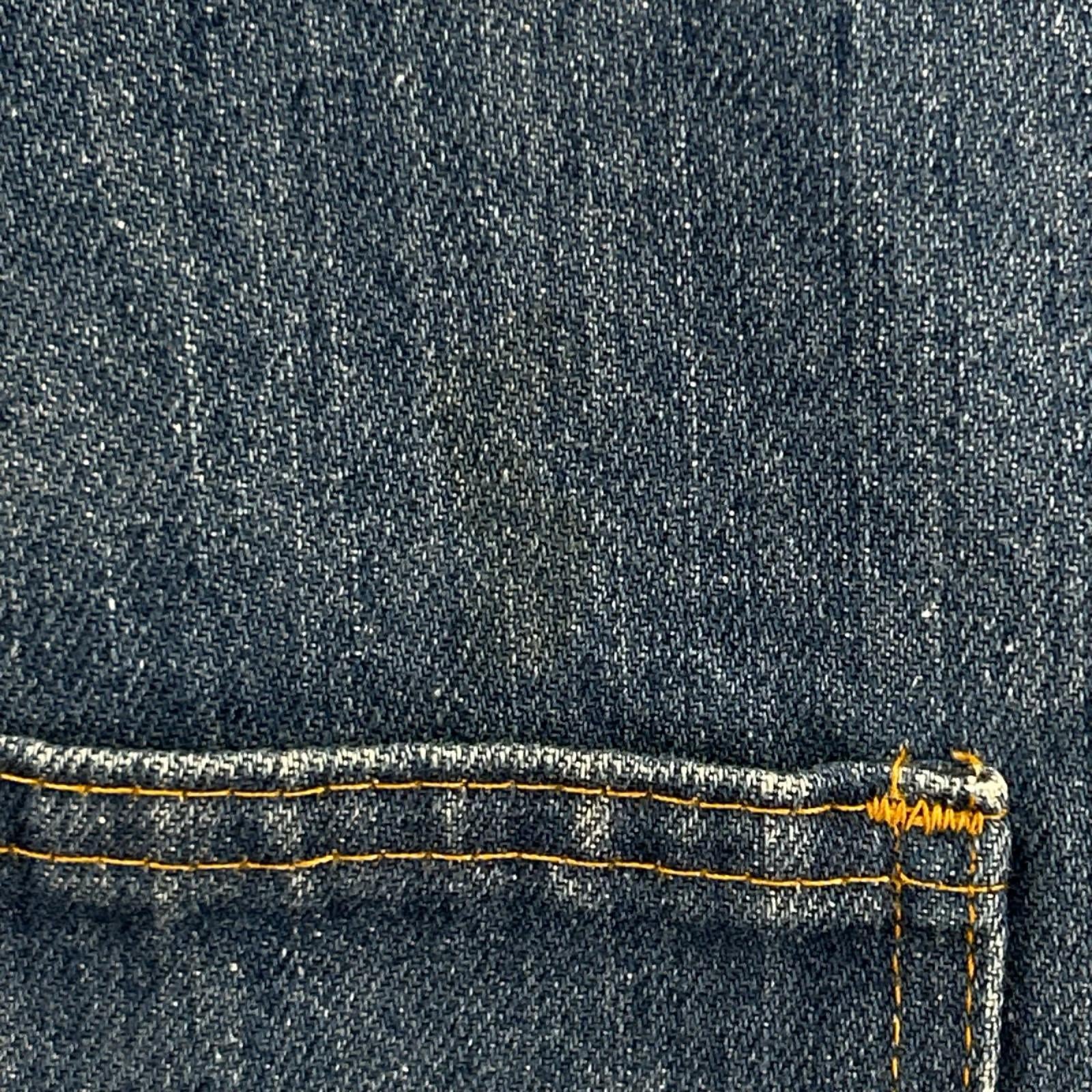 長袖シャツ 70s ｵﾚﾝｼﾞﾀﾌﾞ USA製 ﾃﾞﾆﾑﾍﾞｽﾄ M M ブルー