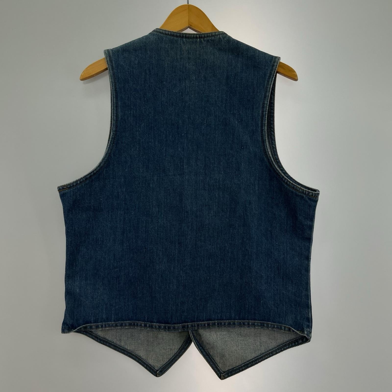 長袖シャツ 70s ｵﾚﾝｼﾞﾀﾌﾞ USA製 ﾃﾞﾆﾑﾍﾞｽﾄ M M ブルー
