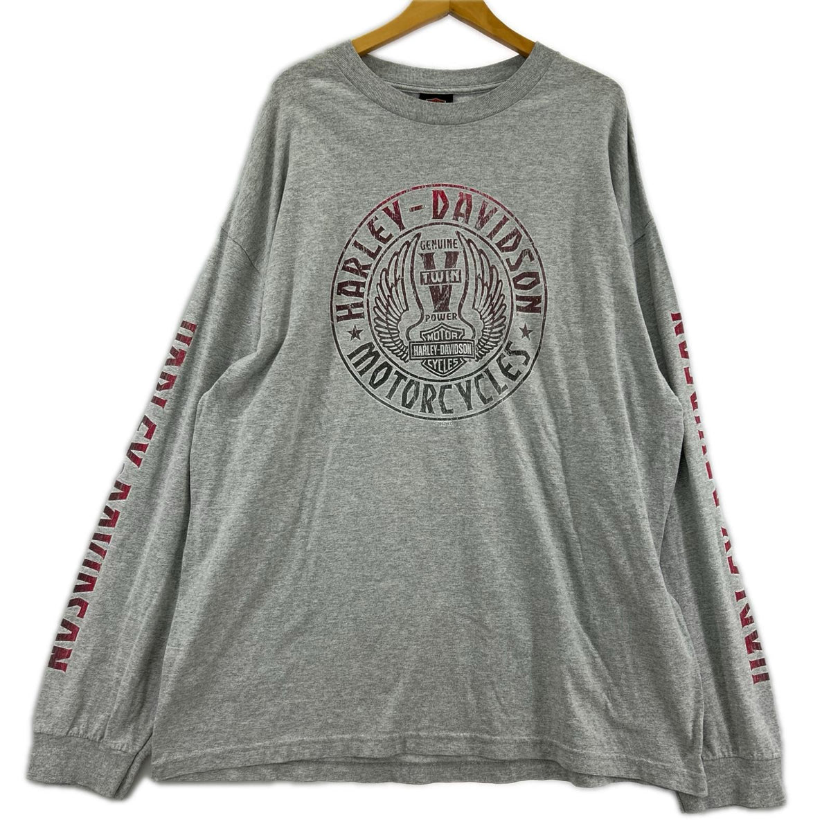長袖Ｔシャツ ﾋﾞｯｸﾞﾛｺﾞ ｸﾞﾚｰ グレー