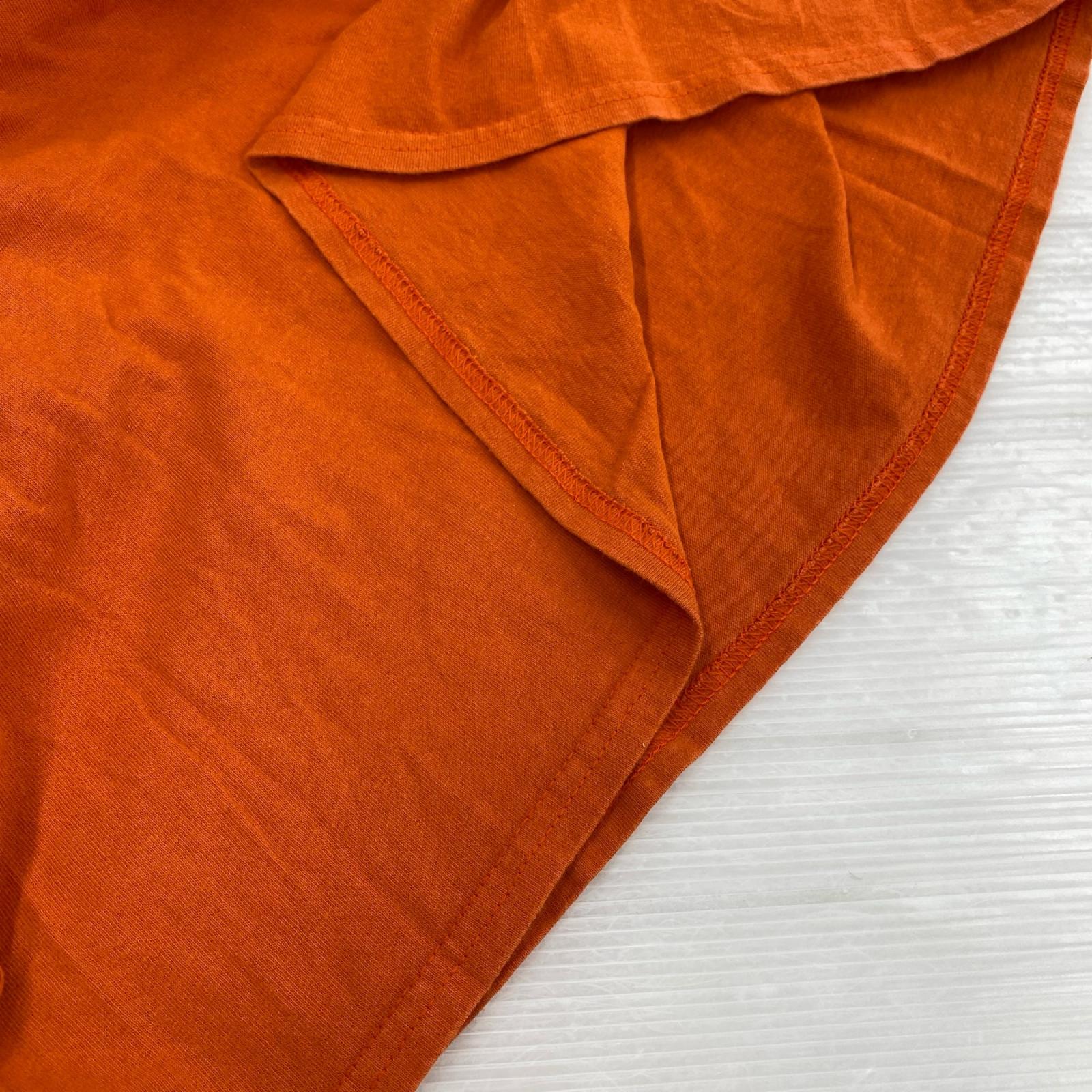 長袖Ｔシャツ 両面ﾌﾟﾘﾝﾄ (XL) ｵﾚﾝｼﾞ オレンジ