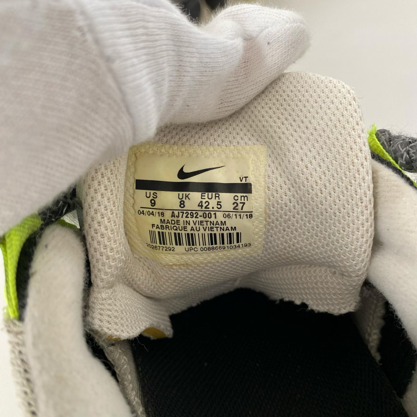 スニーカー AIR VAPORMAX 95 Neon （27cm） AJ7292-001 27cm (US9 UK8 1/2 EU44) グレー