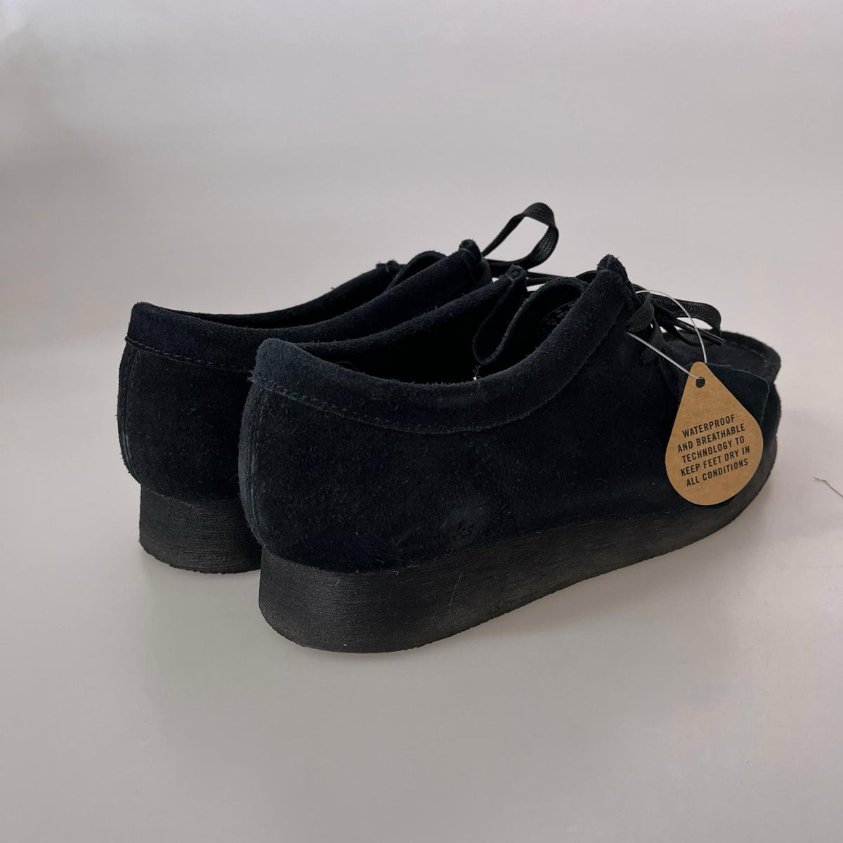 スニーカー clarks wallabee 2 wp 黒 26.5cm ブラック