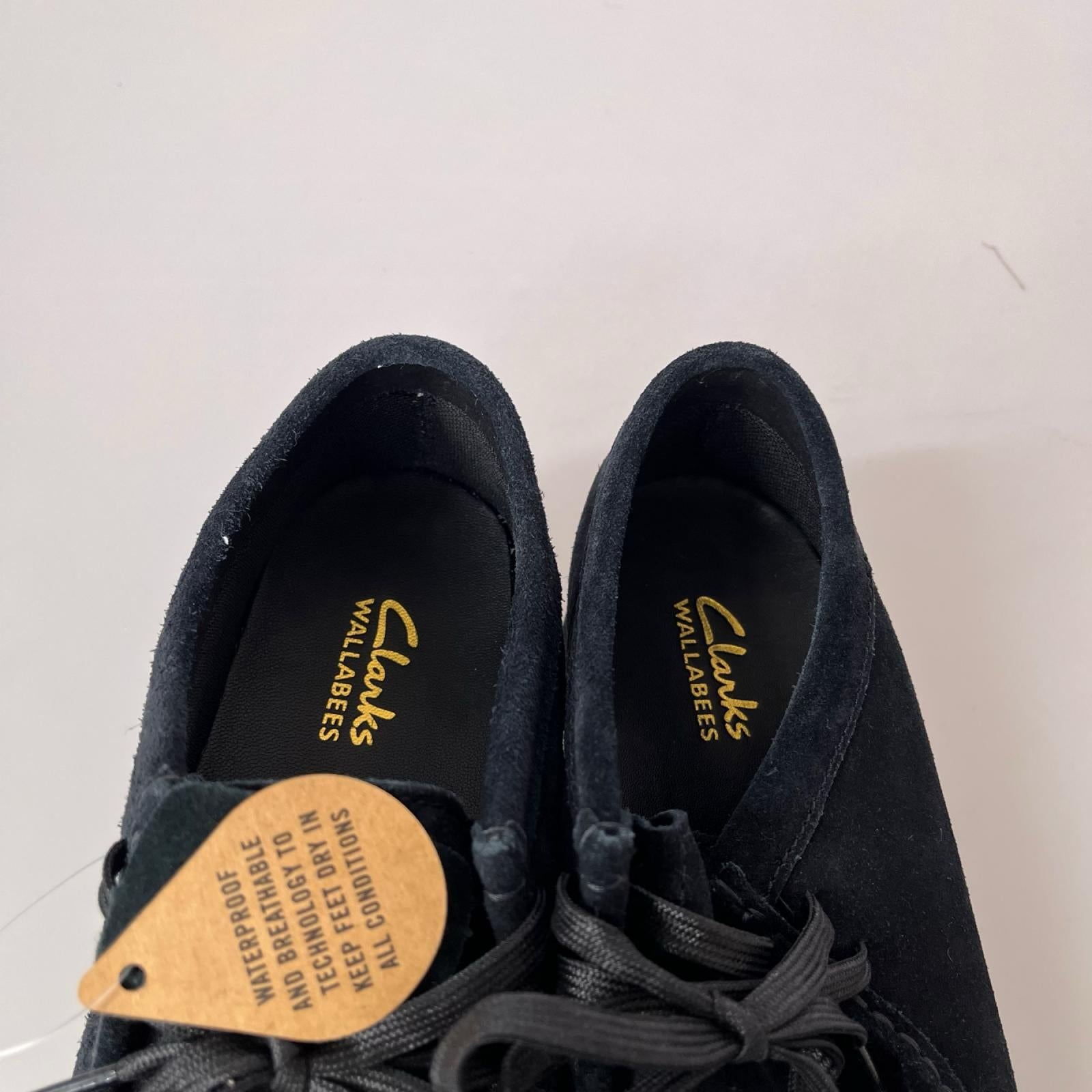 スニーカー clarks wallabee 2 wp 黒 26.5cm ブラック