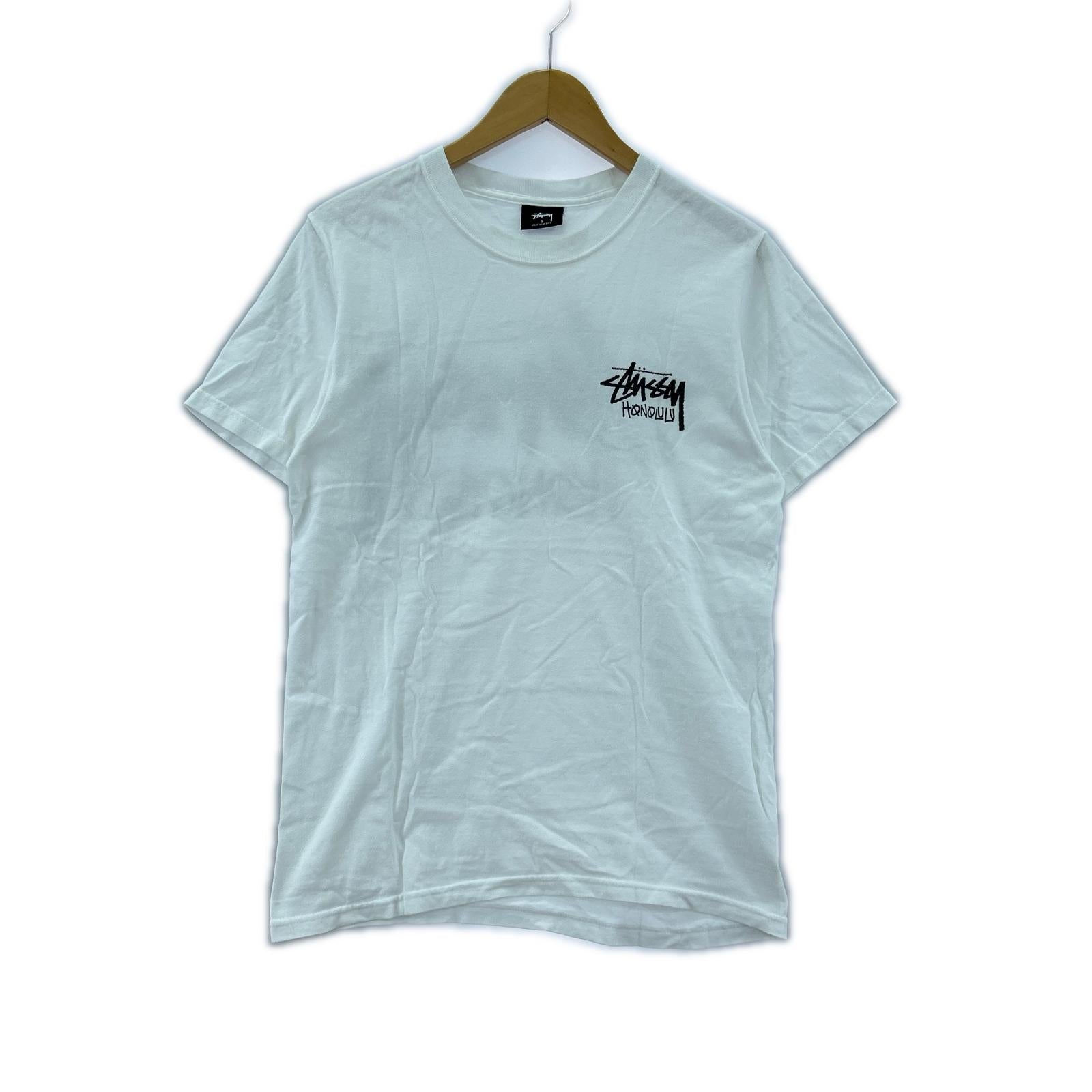 半袖Ｔシャツ STUSSY SSカットソー ホノルル 白 (S) S ホワイト