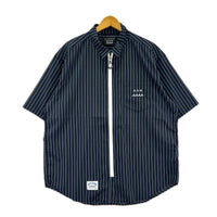 半袖シャツ ACANTHUS×muta シアサッカーS/Sシャツジャケット XL ネイビー ネイビー