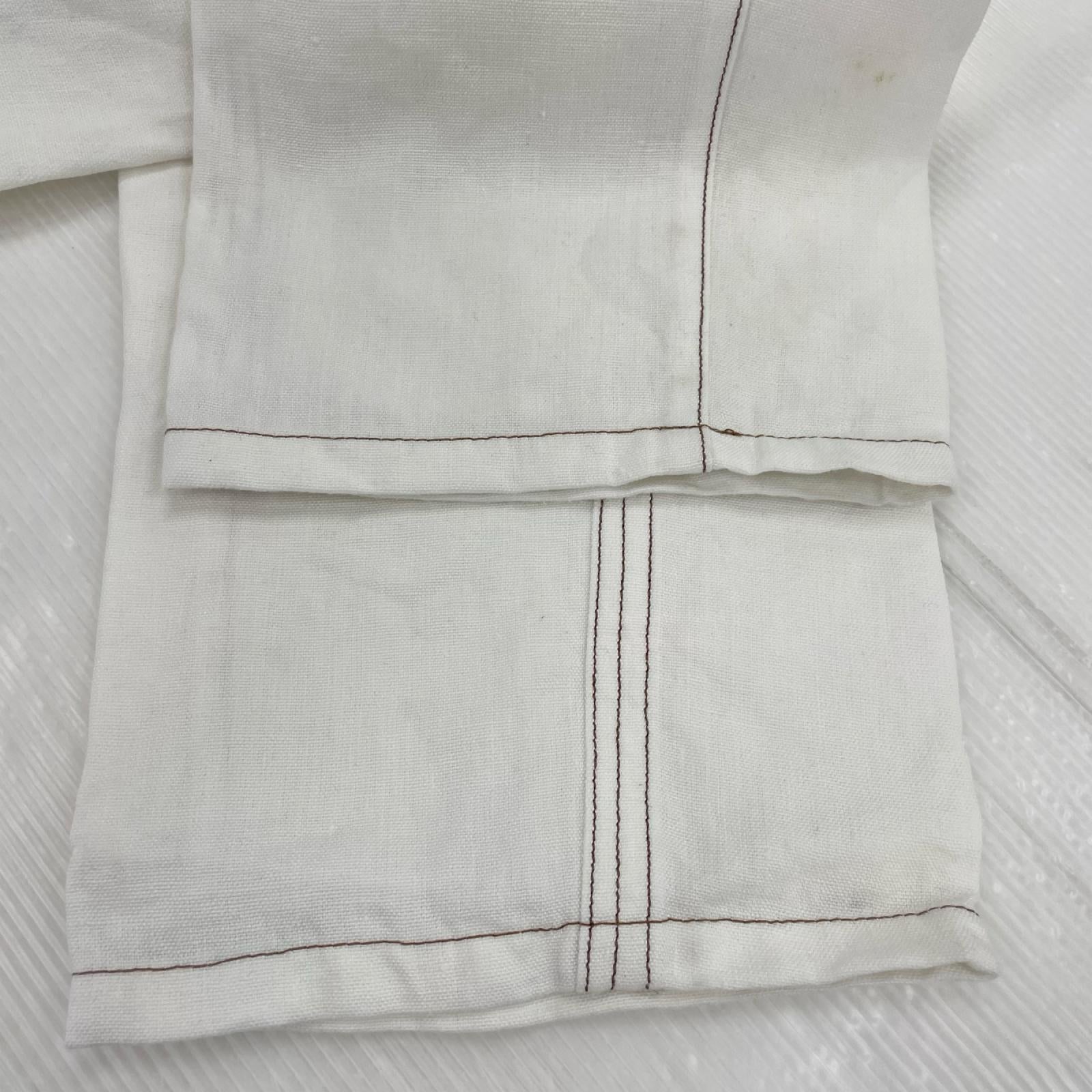パンツ OVERCOAT リネンパンツ 1 白 1 ホワイト
