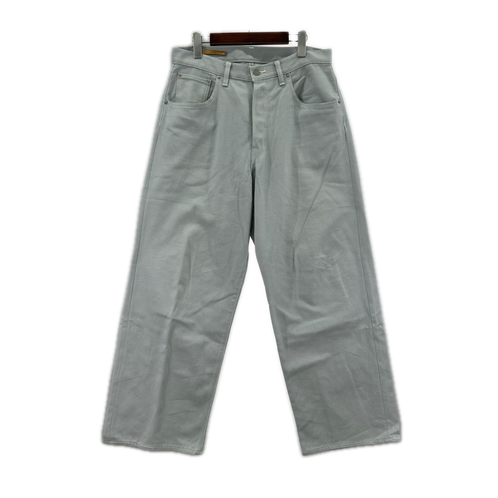 パンツ Scye Stretch Cotton Duck Wide Leg Jeans 31 サックス 31