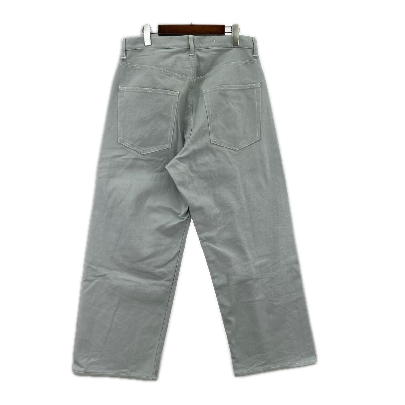 パンツ Scye Stretch Cotton Duck Wide Leg Jeans 31 サックス 31