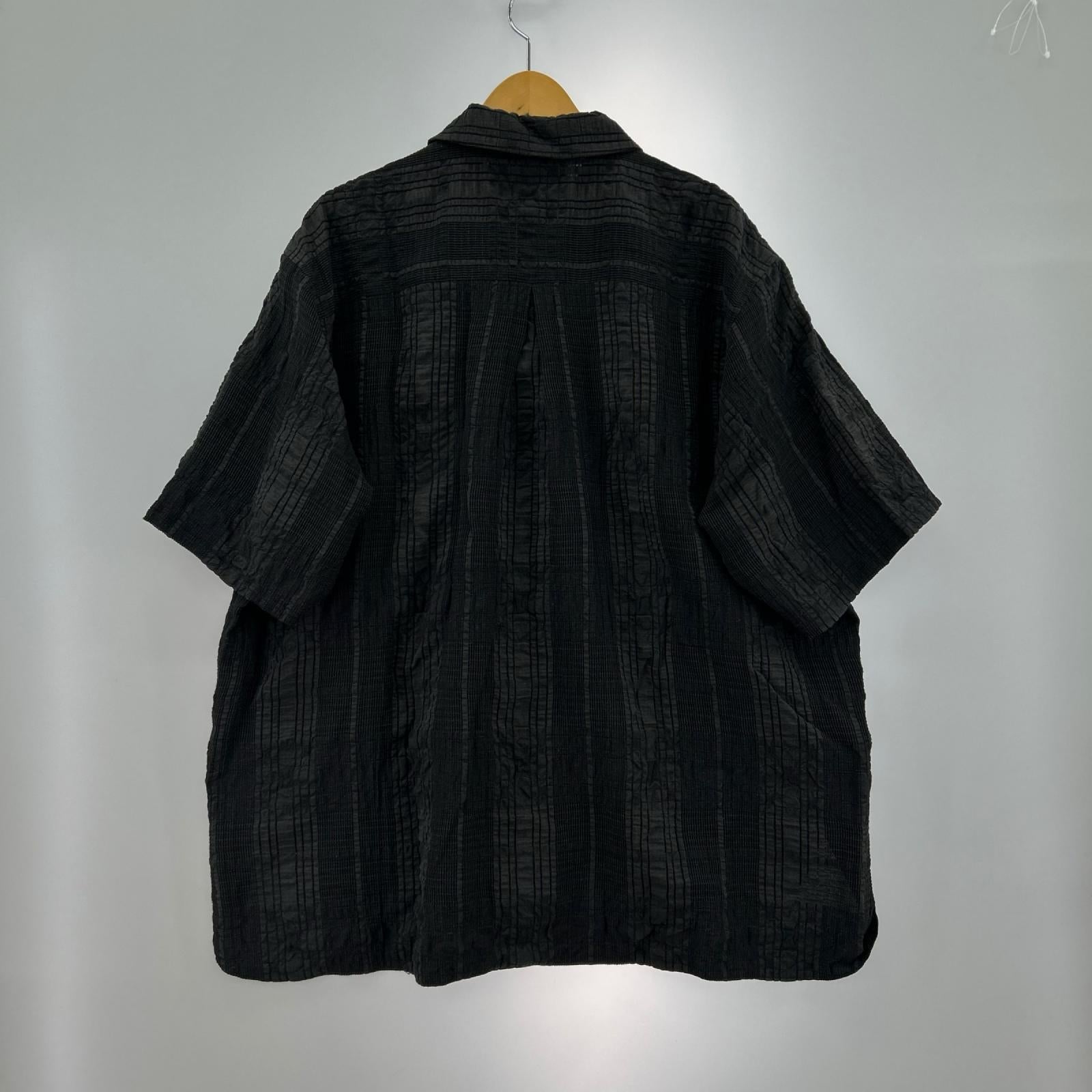 半袖シャツ POLYPLOID OPEN COLLAR SHIRT 3 黒 3 ブラック