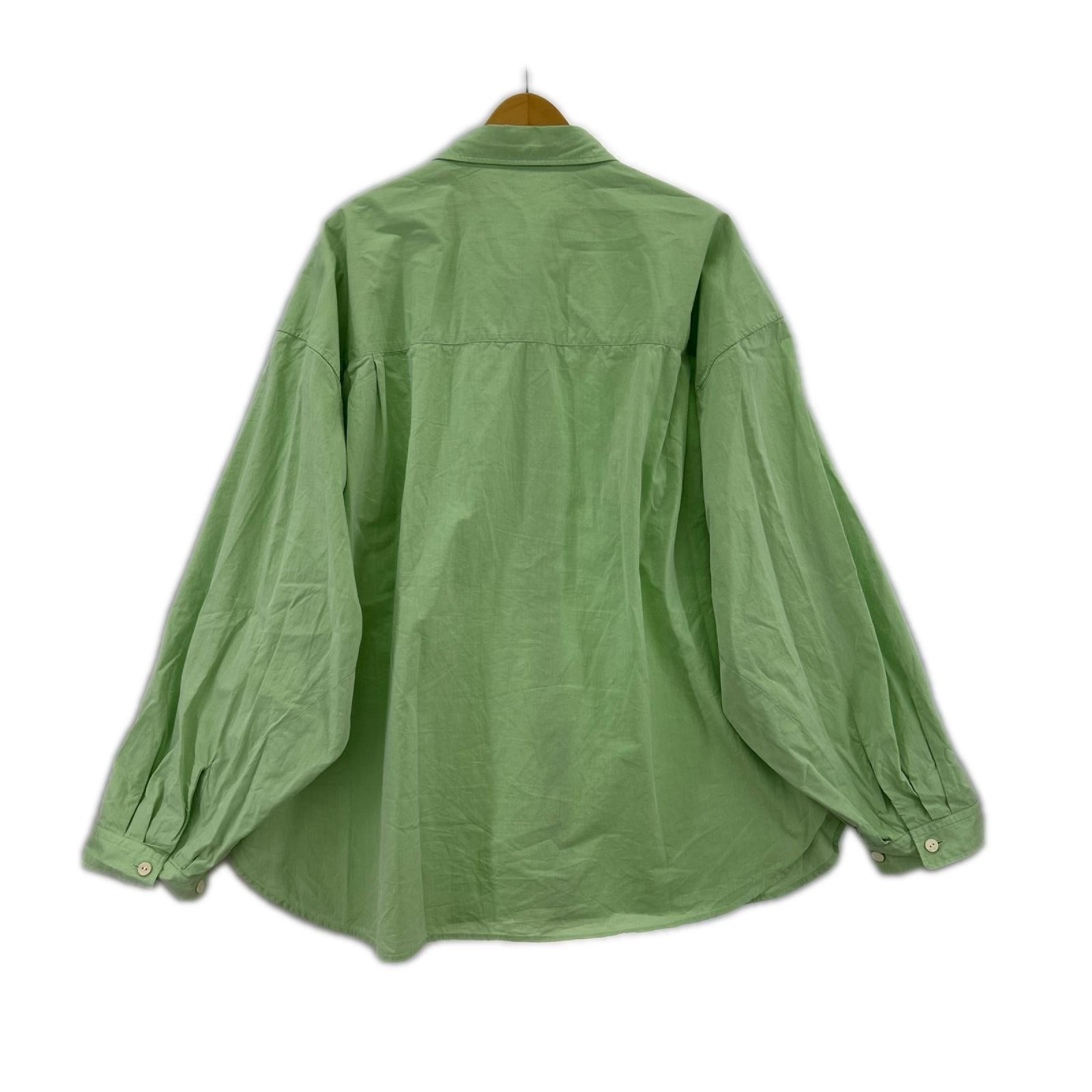 長袖シャツ refomed WRIST PATCH WIDE SHIRT 3 ミント 3