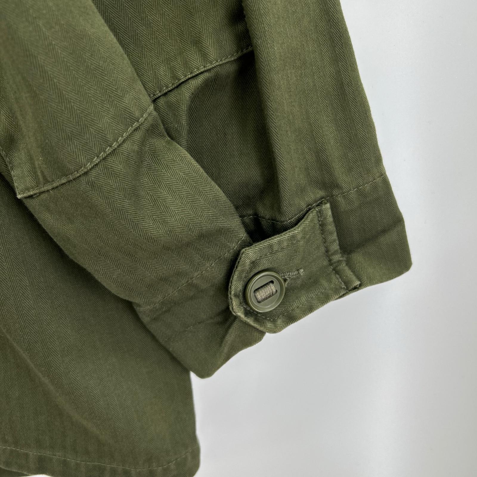 ジャケット Graphpaper 22AW Suvin Herringbone Military Jacket 1 オリーブ 1