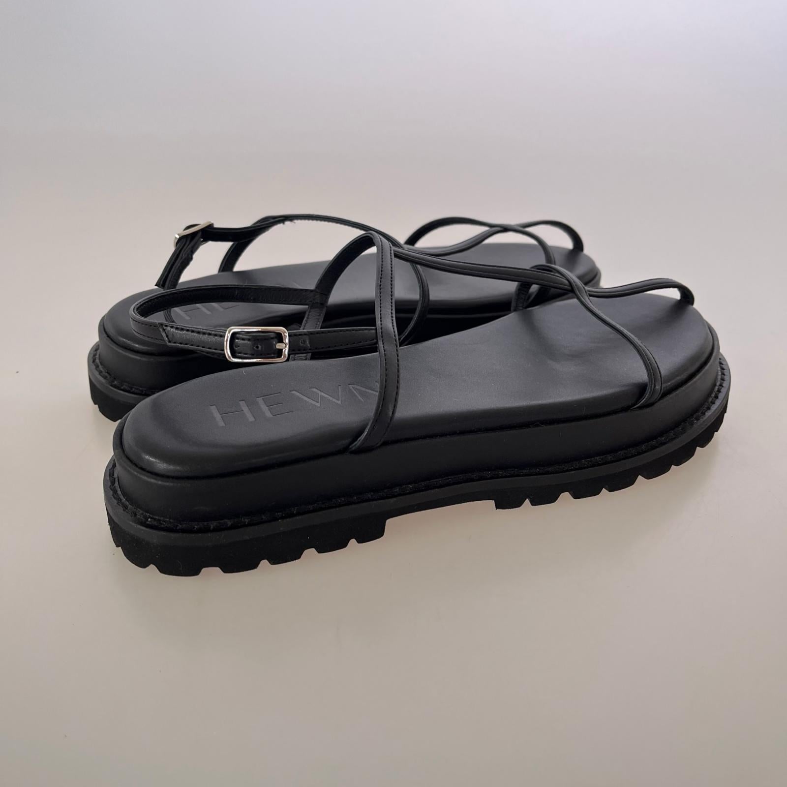 シューズ HEWN t-strap sandal 38 ブラック