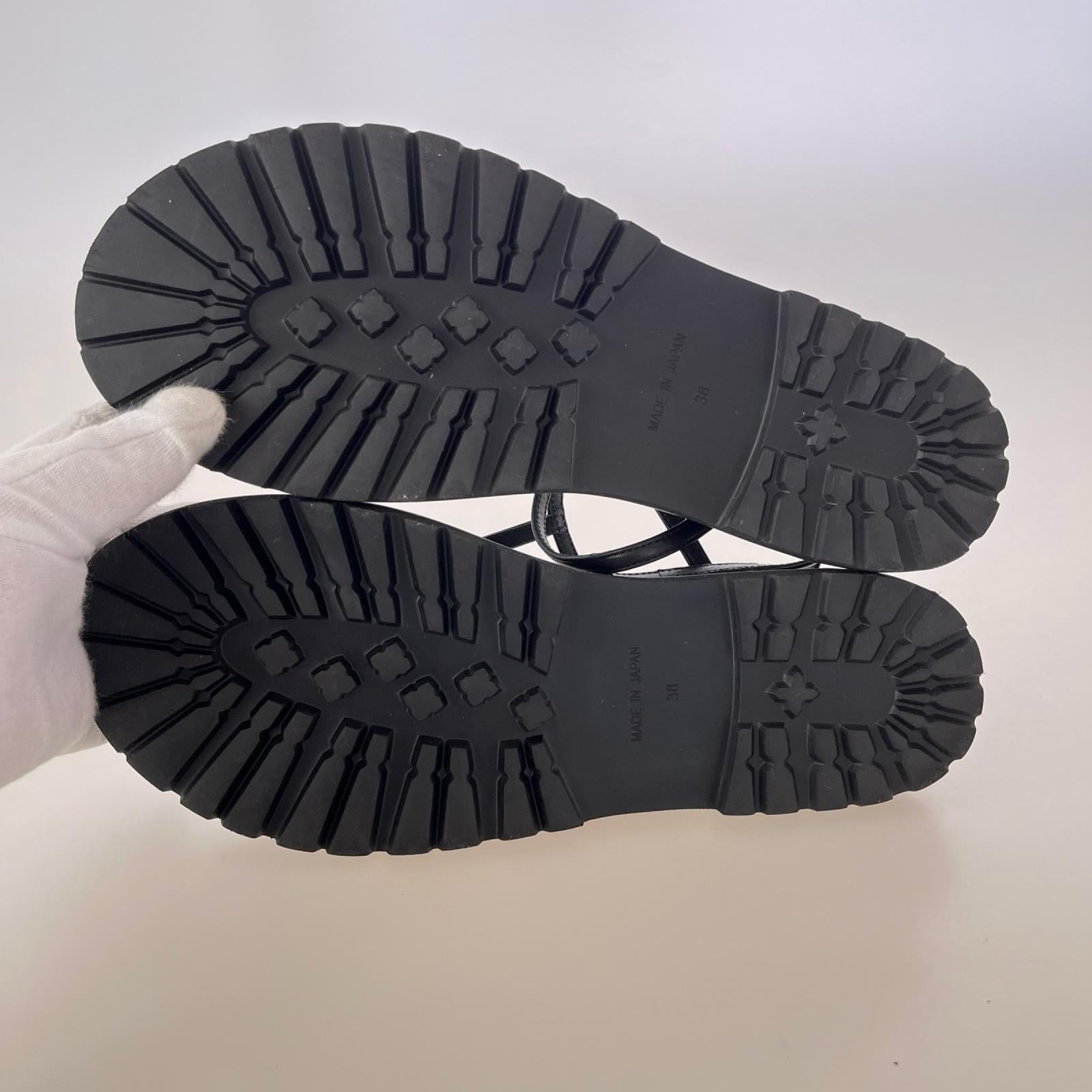 シューズ HEWN t-strap sandal 38 ブラック