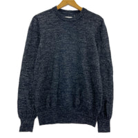 ニット Martin Margiela14AW ﾚｻﾞｰｴﾙﾎﾞｰﾊﾟｯﾁ 紺 S ネイビー