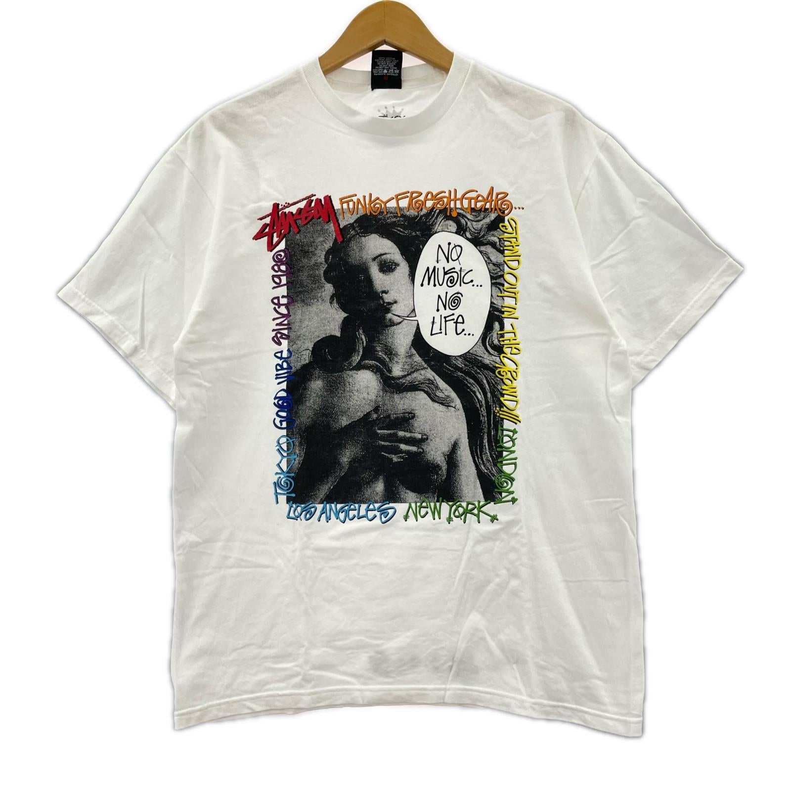 半袖Ｔシャツ STUSSY×ﾀﾜﾚｺ/白 M ホワイト